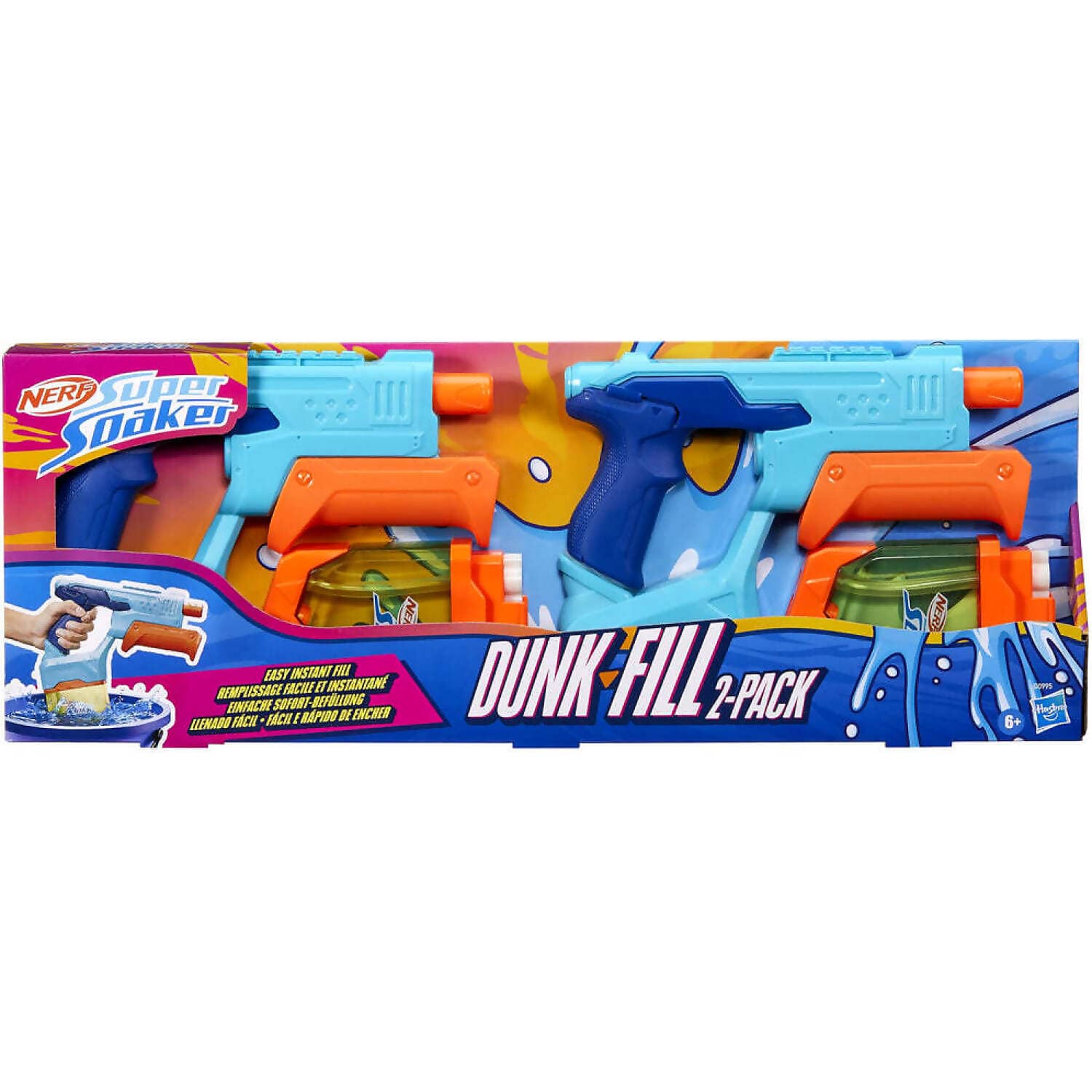 Nerf - Super Soaker Dunk-Fill 2 Pack - Hasbro