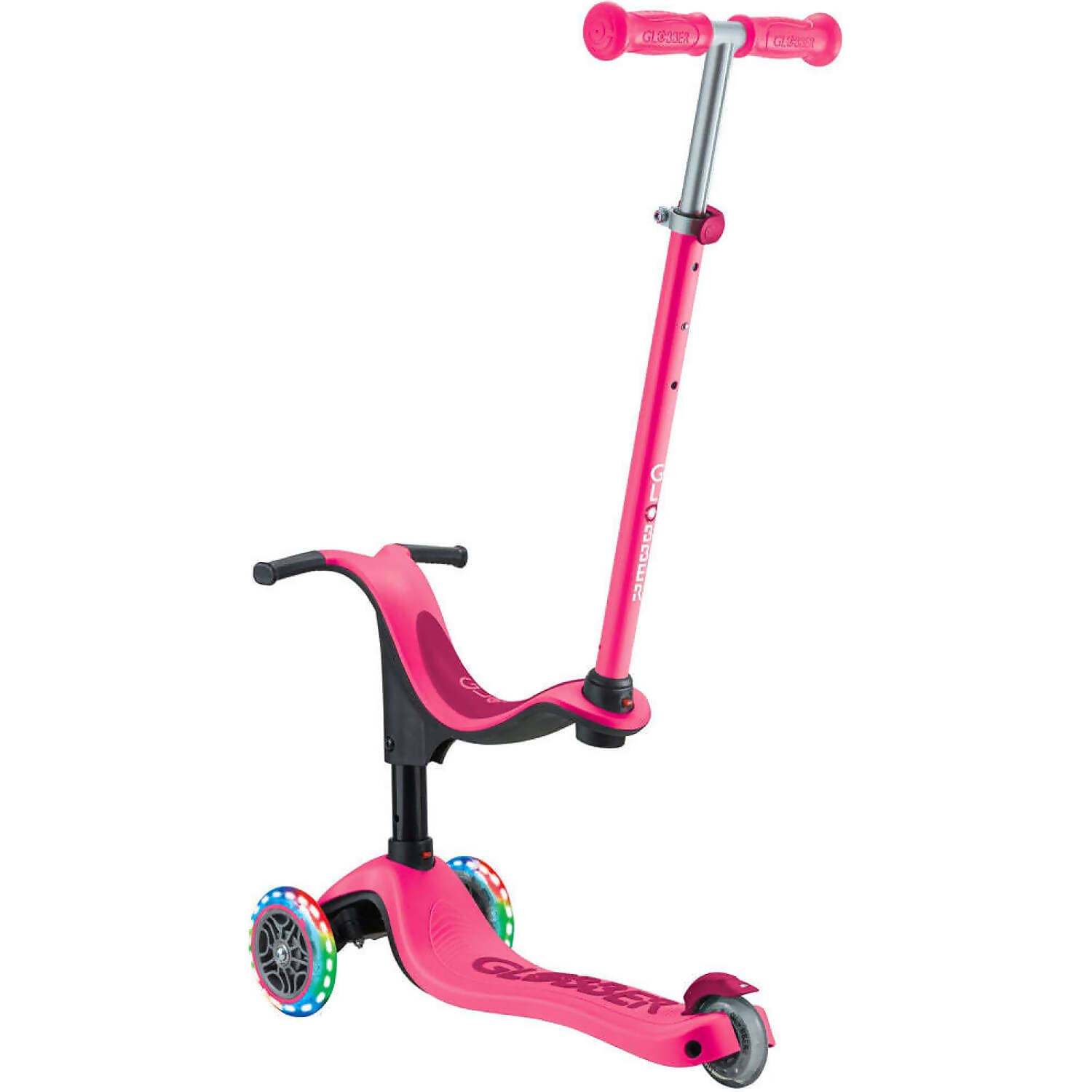 Globber - Go Up Sporty Lights V2 - Fuchsia/dark Pink Scooter - Image 4
