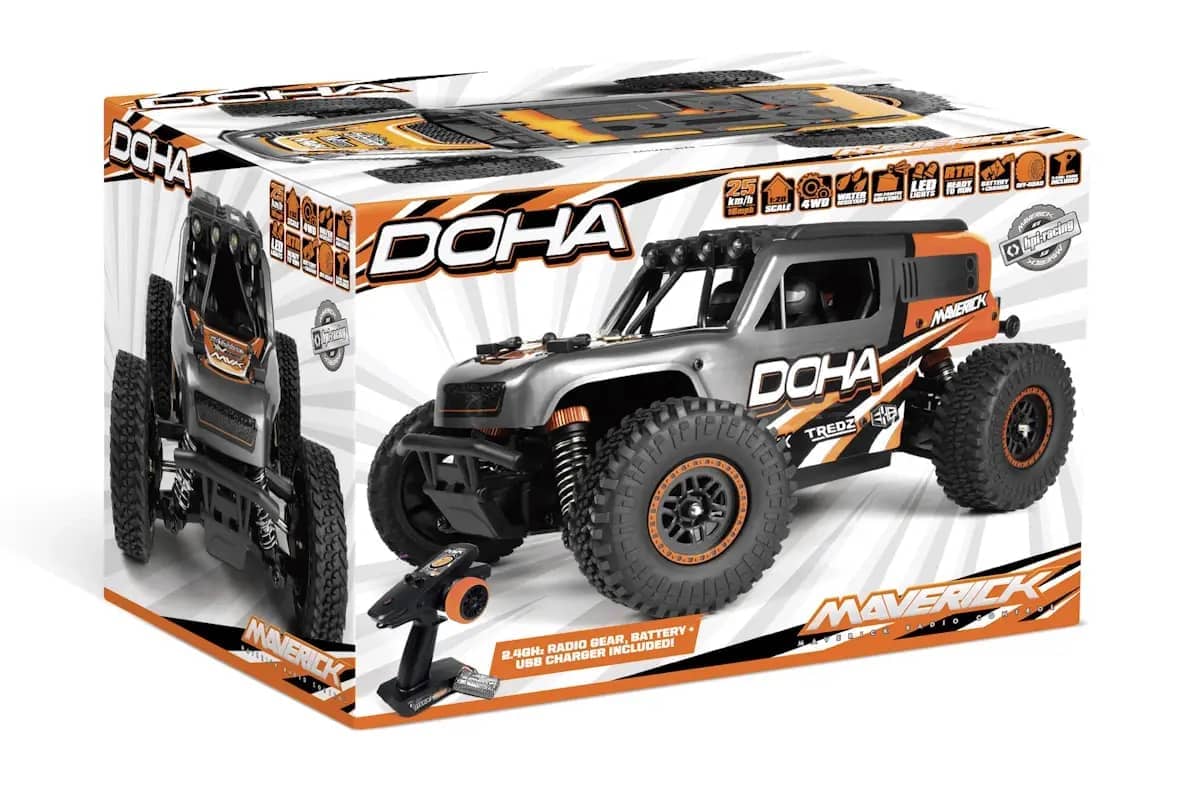 Maverick Doha 1:20 4WD RC Electric Truck Orange 2.4ghz Mv150702