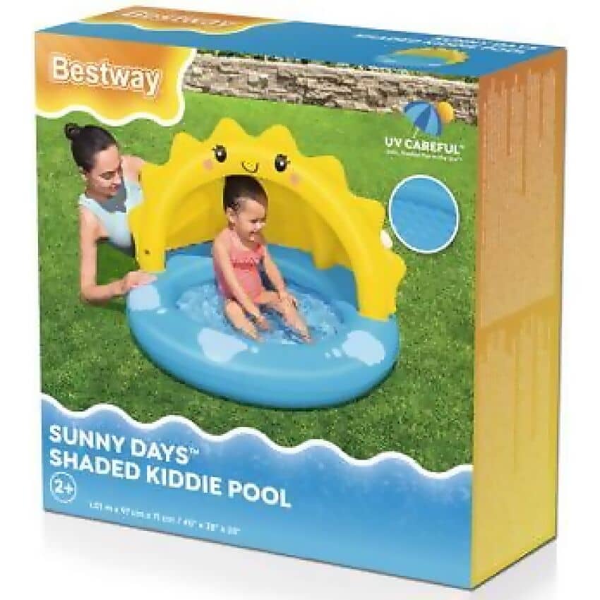 Bestway - Sunny Days Shaded Kiddie Inflatable Pool 26 L