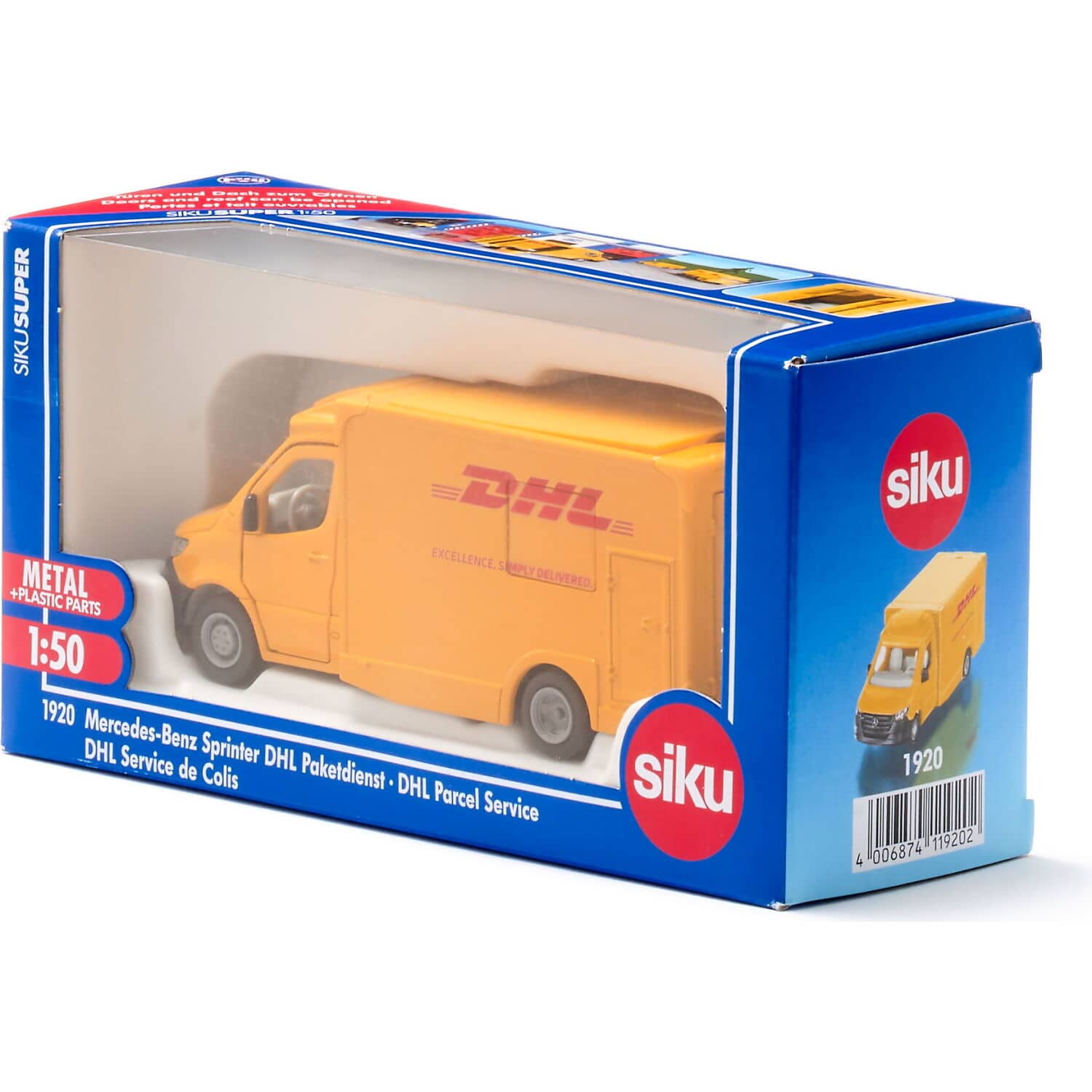 Siku - Mercedes-benz Sprinter Dhl Parcel Service 1:50