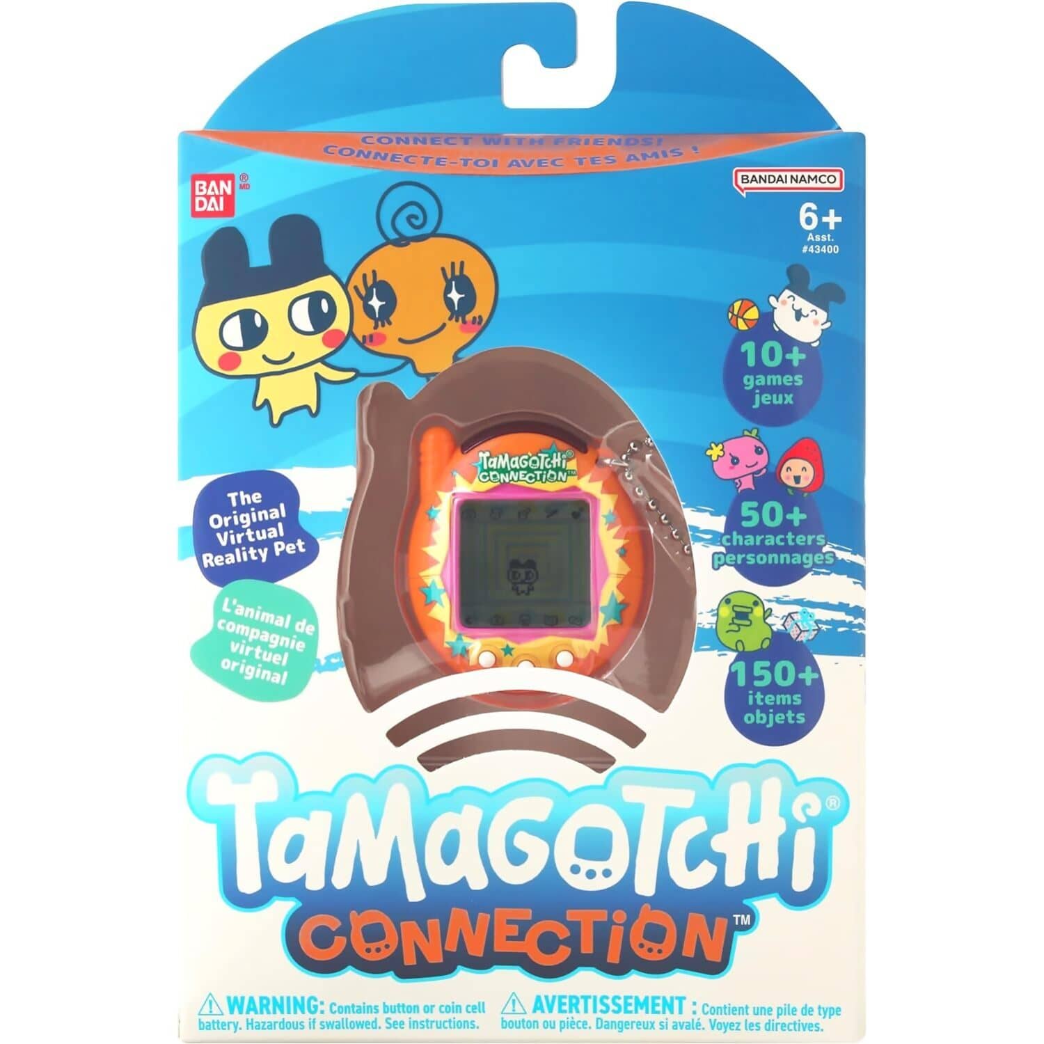 Tamagotchi - Connection Virtual Reality Pet - Orange Burst