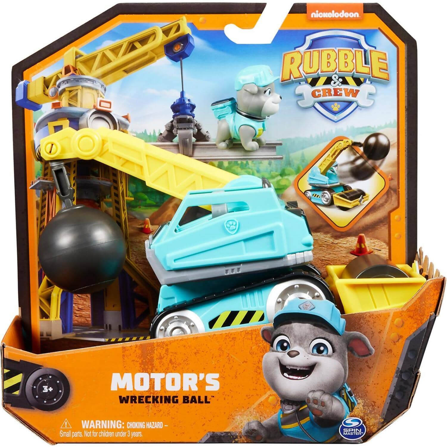Paw Patrol - Rubble & Crew Motor`s Wrecking Ball Toy Truck - Spin Master