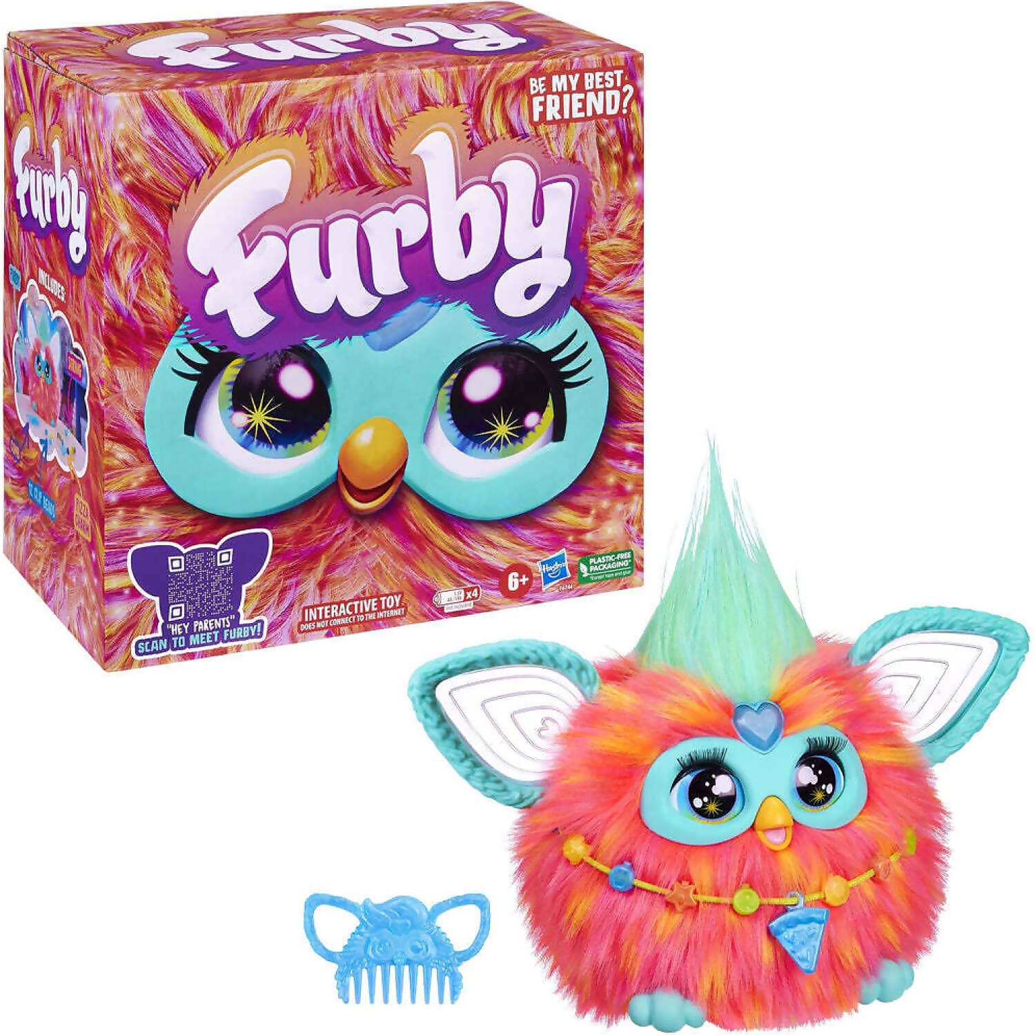 Furby - Coral Interactive Toy - Hasbro