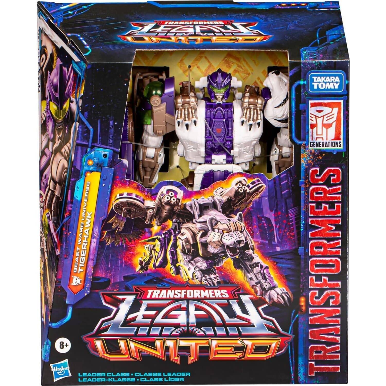 Transformers - Legacy United Leader Beast Wars Universe Tigerhawk 7.5-inch Action Figure - Hasbro