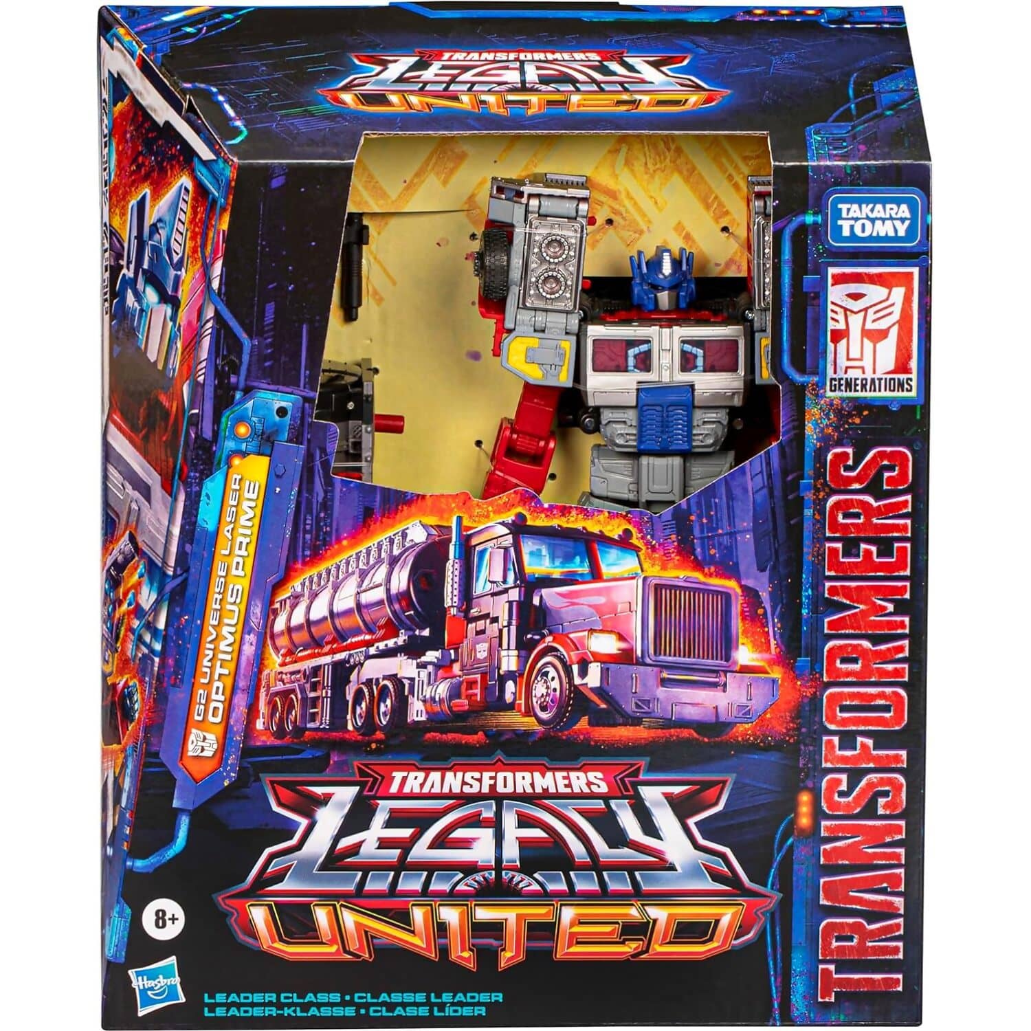 Transformers - Legacy United Leader G2 Universe Laser Optimus Prime 7.5-inch Action Figure - Hasbro