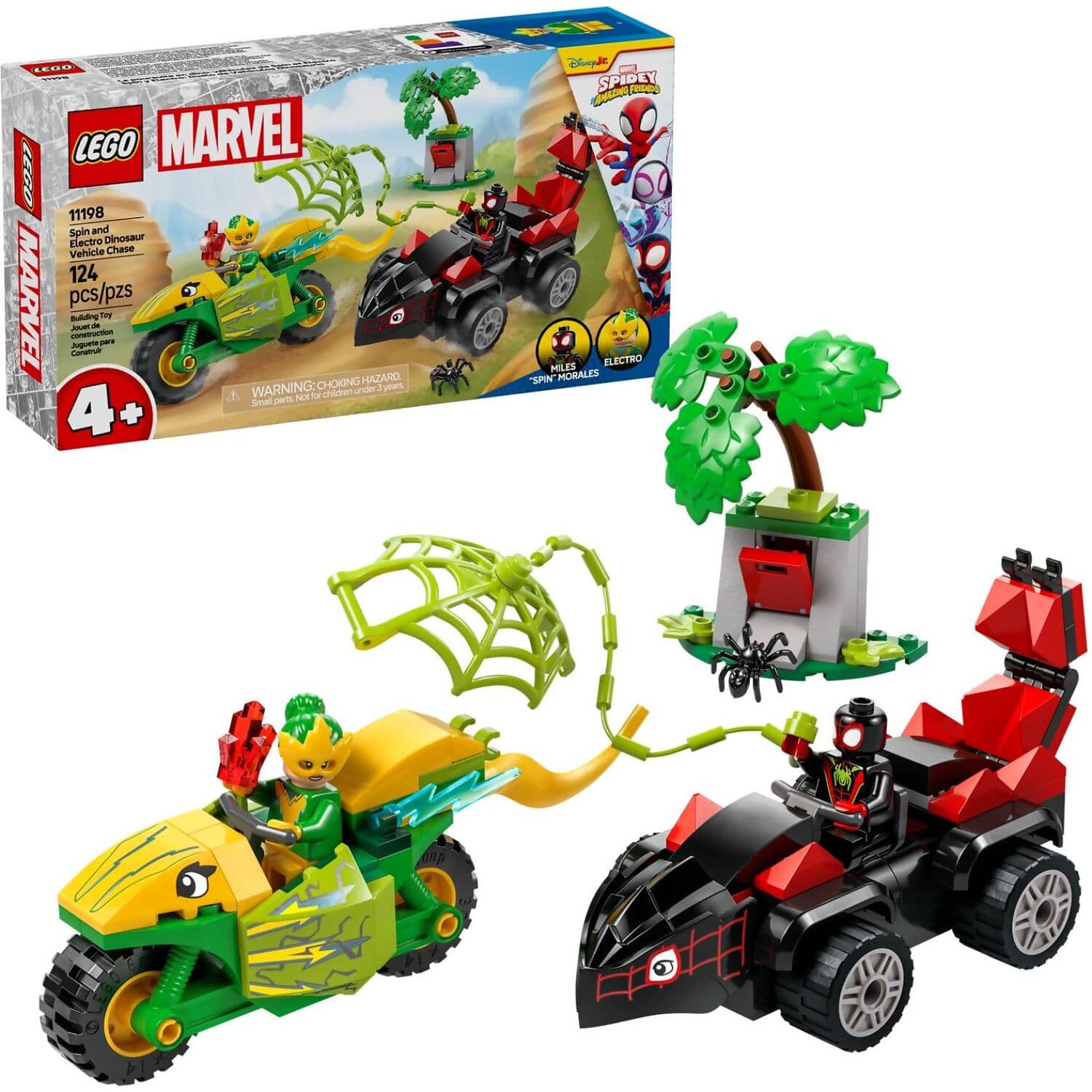 LEGO 11198 Spin and Electro Dinosaur Vehicle Chase - Spidey Marvel Super Heroes 4+