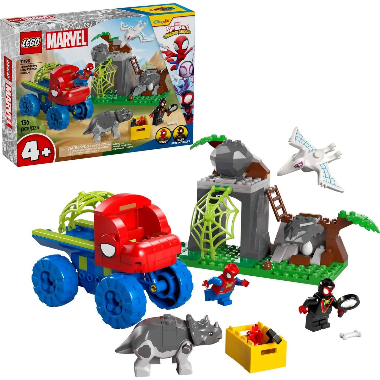 LEGO 11199 Team Spidey Dino Crawler Rescue - Spidey Marvel Super Heroes 4+