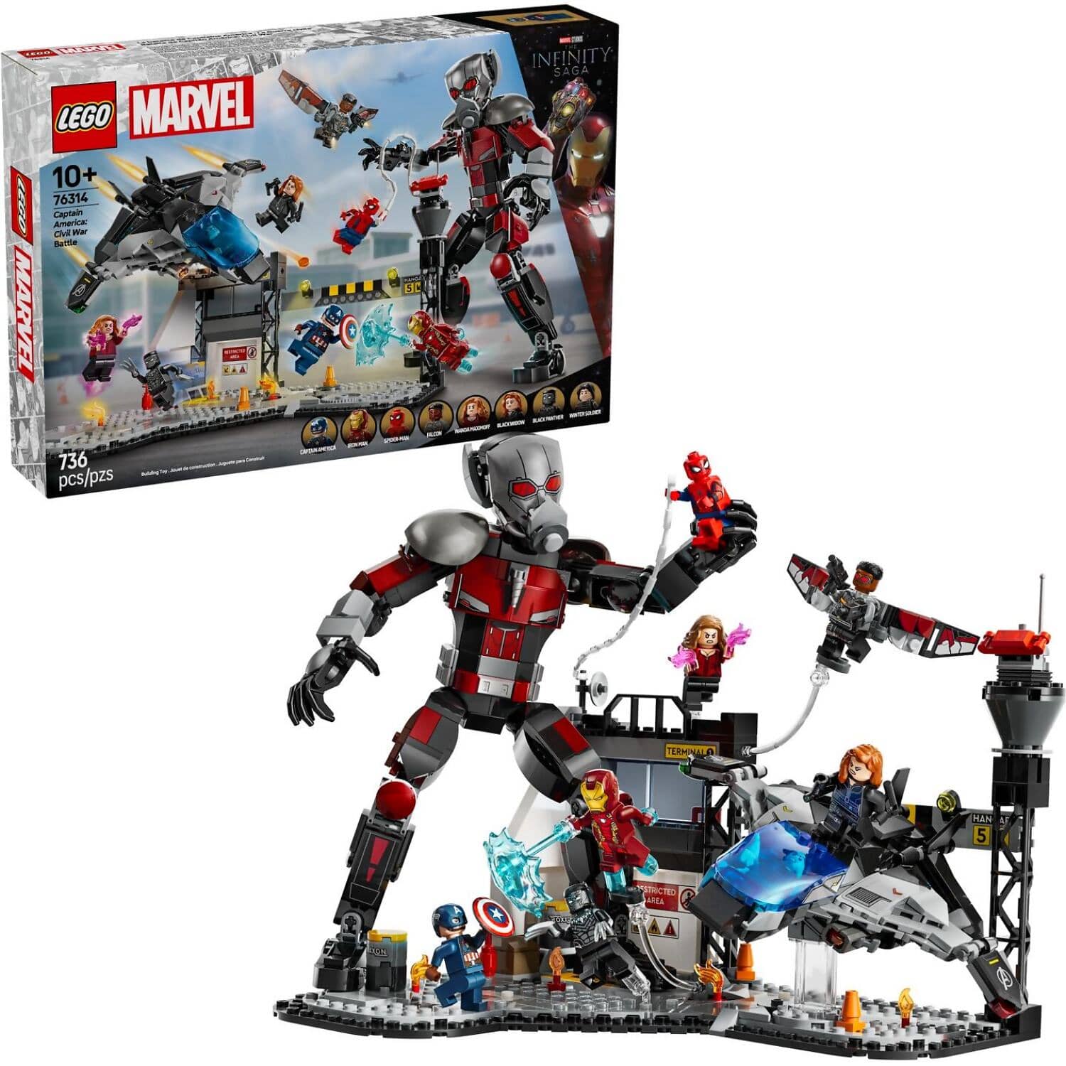 LEGO 76314 Captain America: Civil War Action Battle - Marvel Super Heroes