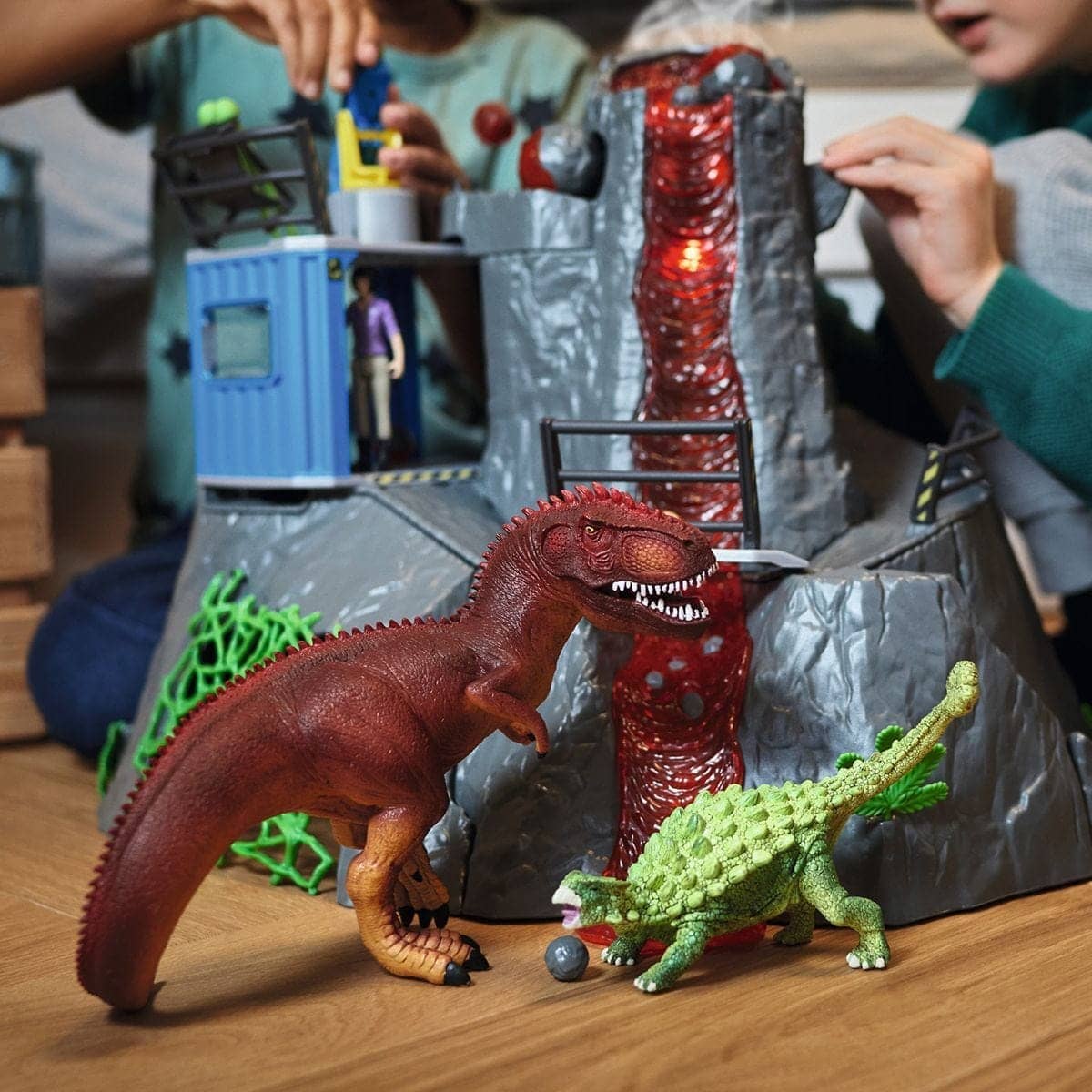 Schleich - Volcano Dinosaurs Expedition Base Camp Playset - Image 2