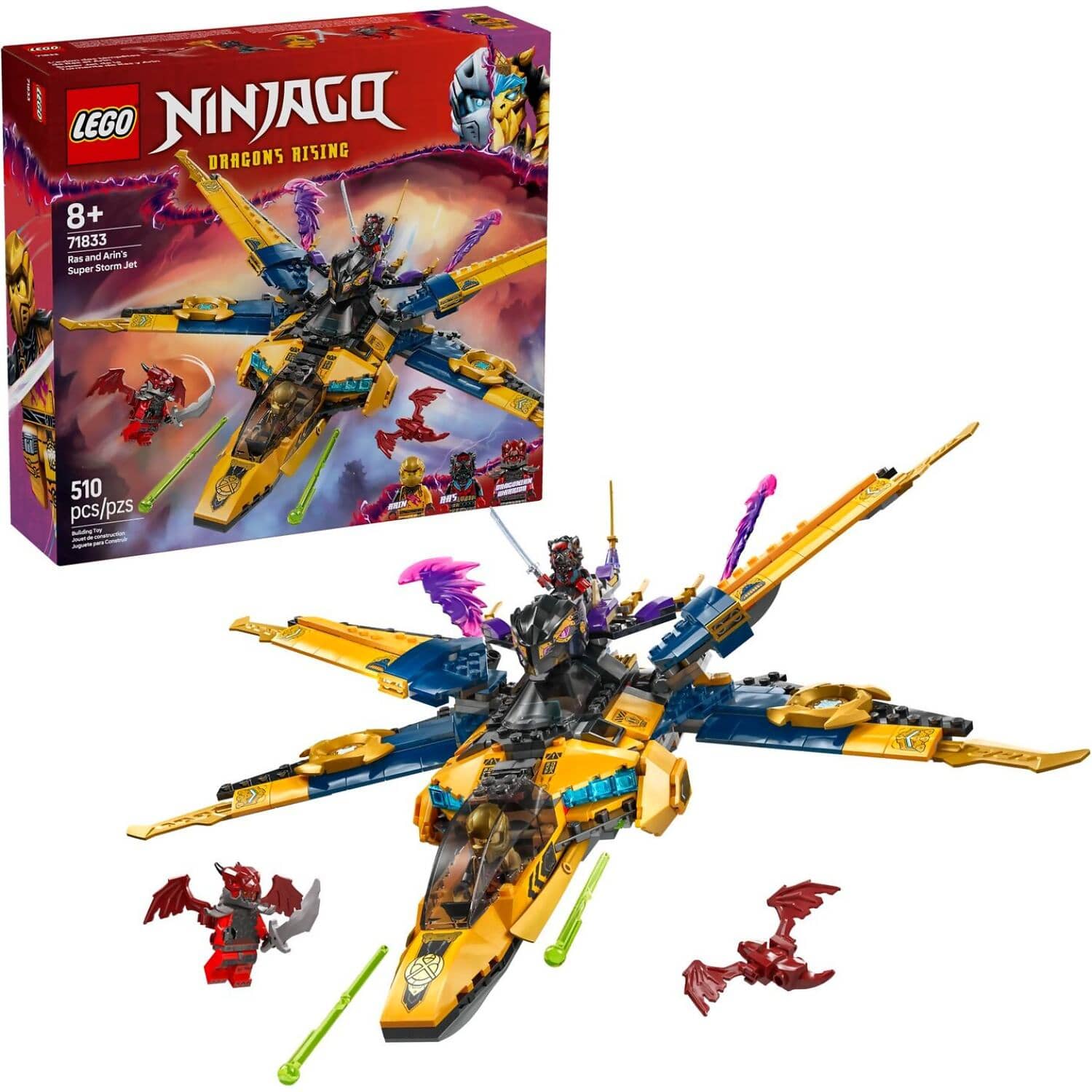 LEGO 71833 Ras and Arin's Super Storm Jet - Ninjago