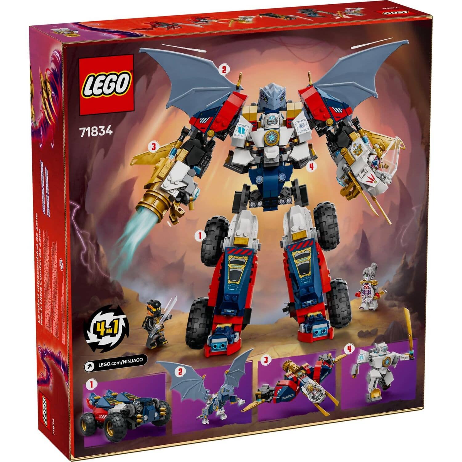 LEGO 71834 Zane's Ultra Combiner Mech - Ninjago - Image 8