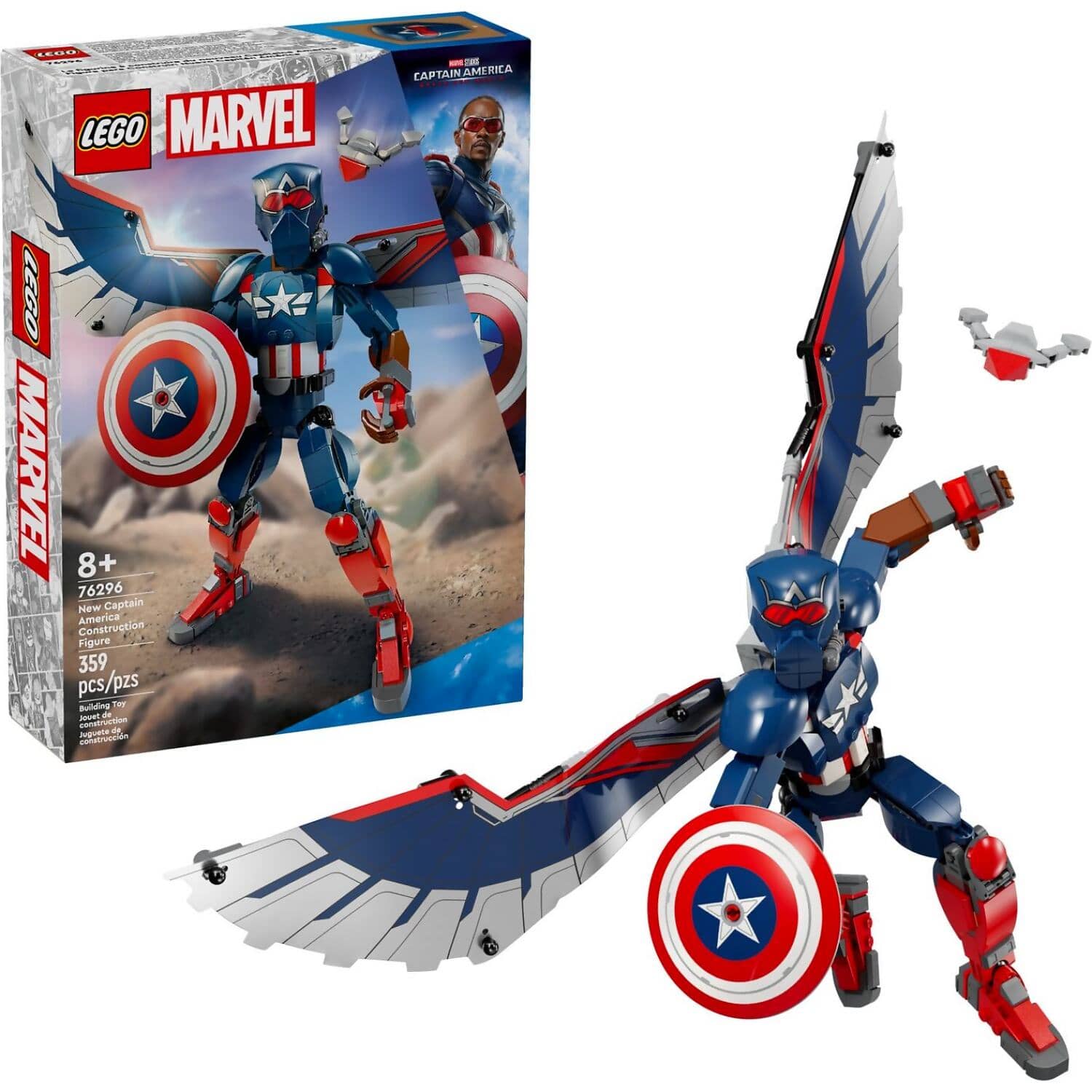 LEGO 76296 New Captain America Construction Figure - Marvel Super Heroes