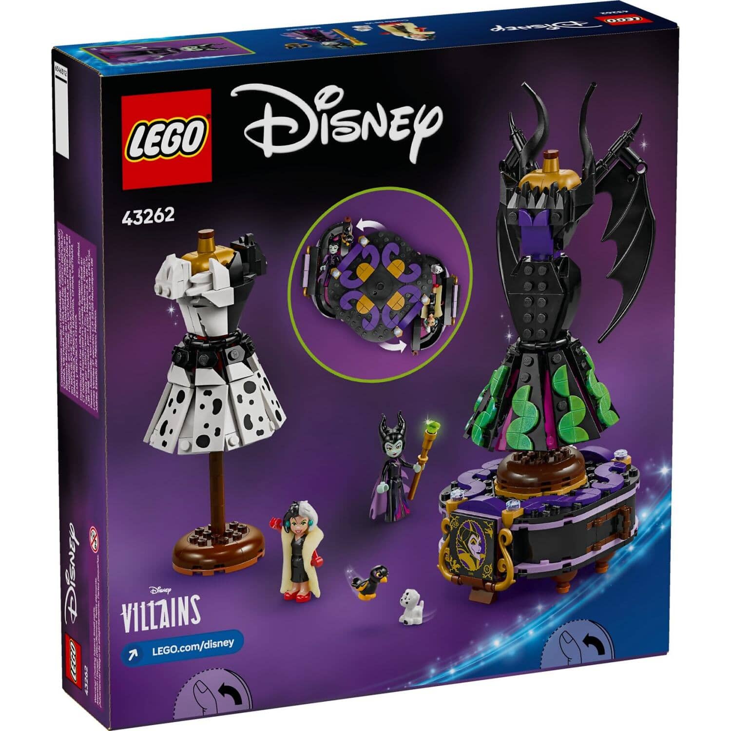 LEGO 43262 Maleficent's and Cruella De Vil's Dresses - Disney - Image 3