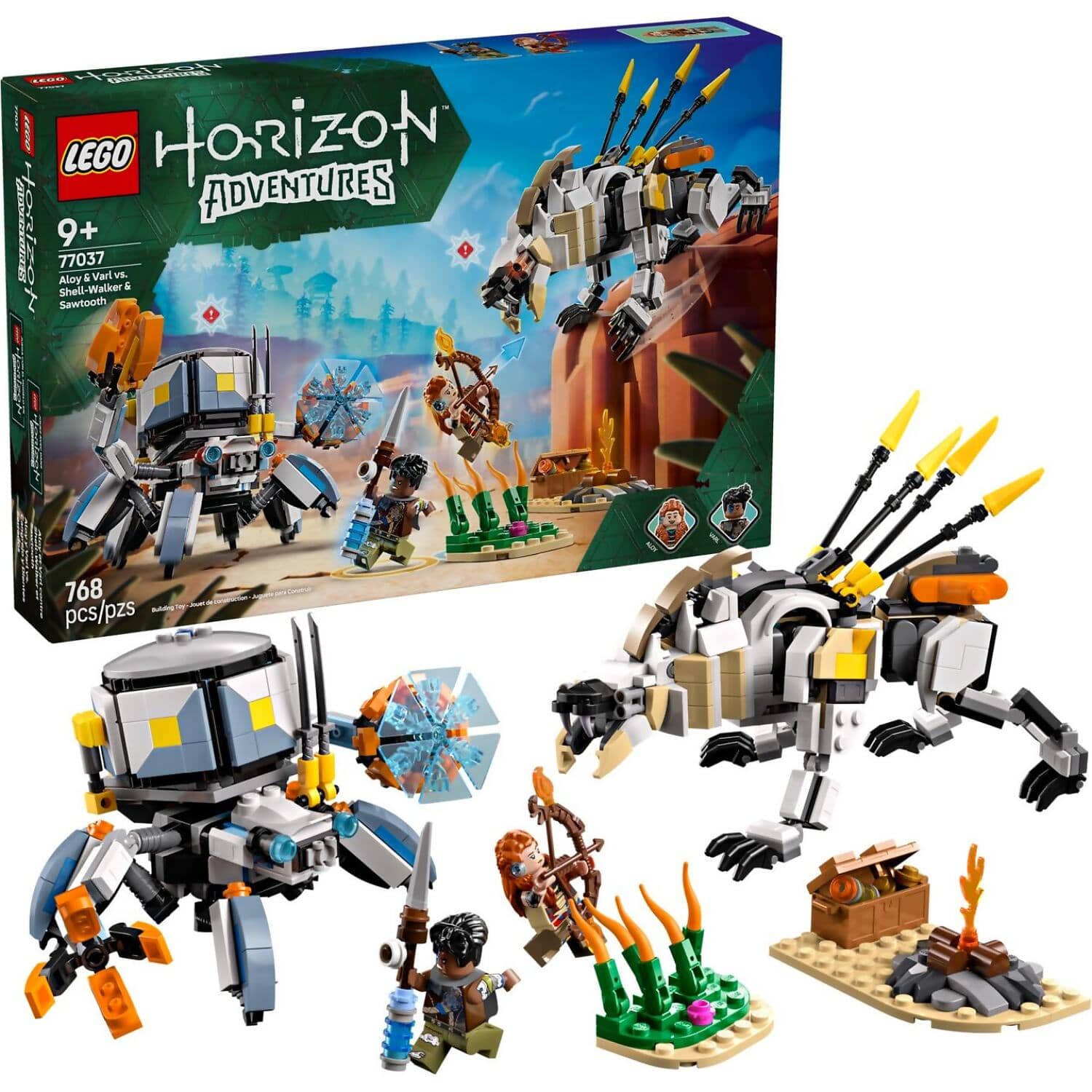 LEGO 77037 Aloy & Varl vs. Shell-Walker & Sawtooth - Horizon Adventures