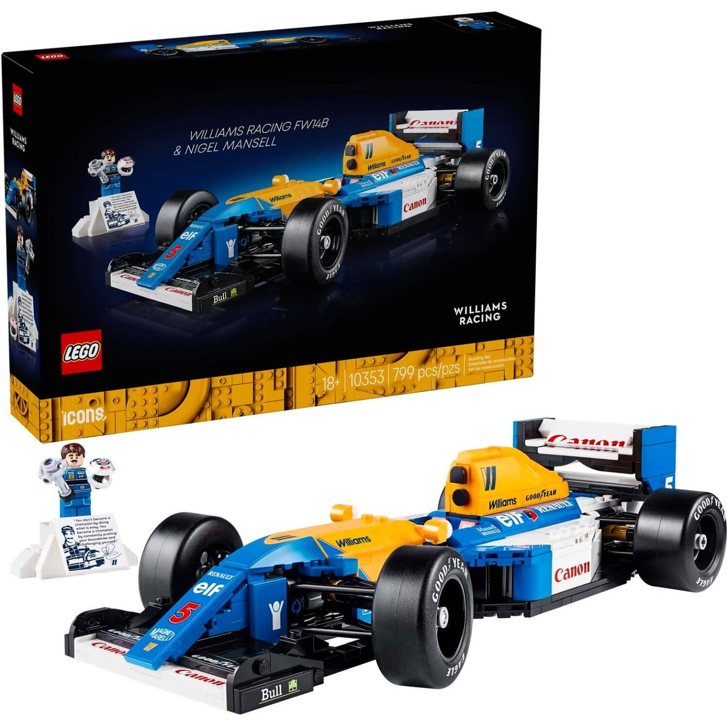 LEGO 10353 Williams Racing FW14B & Nigel Mansell - Icons