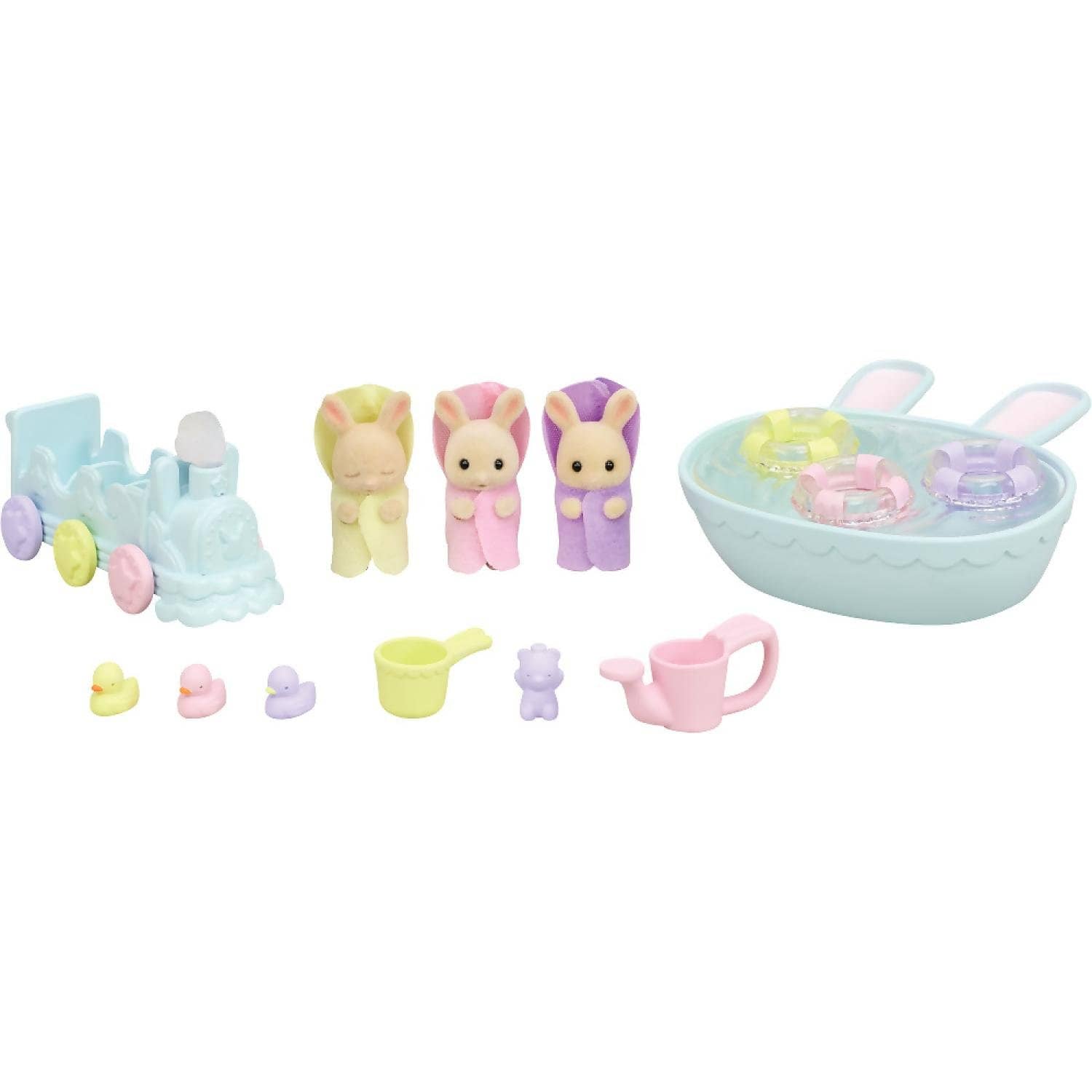 Sylvanian Families - Triplets Baby Bathtime Animal Doll Playset - Image 4