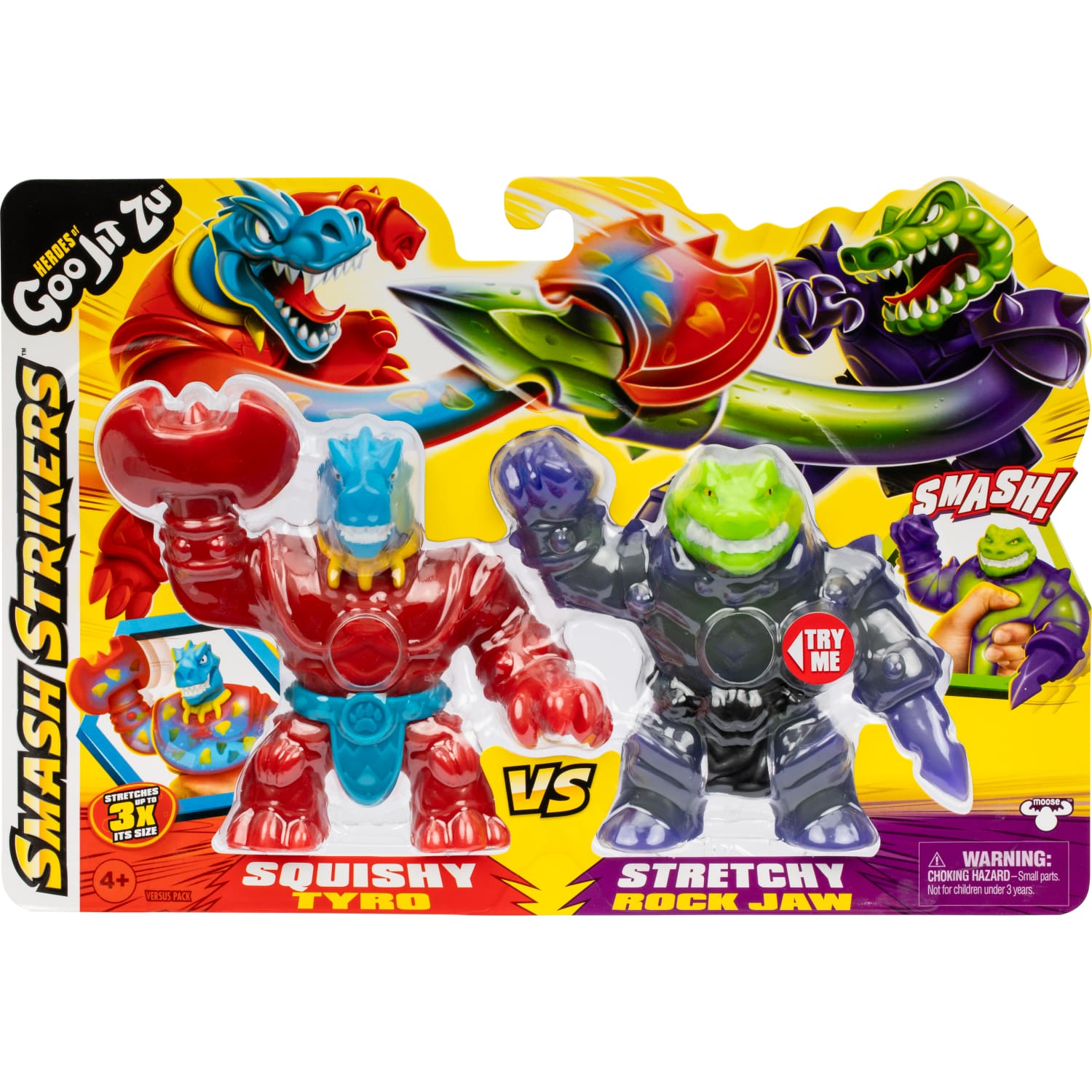 Heroes Of Goo Jit Zu - S12 Smash Strikers Versus Pack Tyro Vs. Rock Jaw