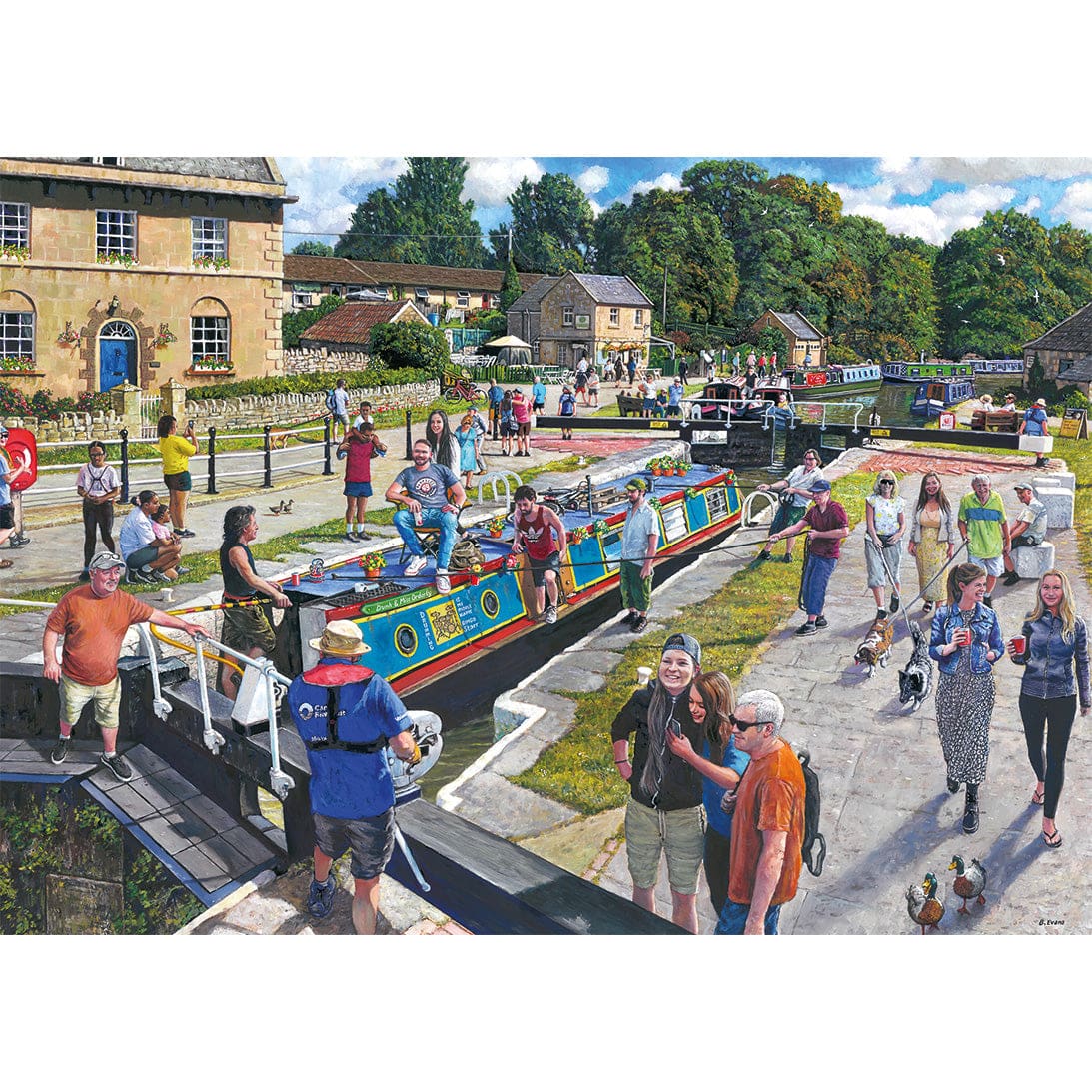 Gibsons - Wiltshire Waterways - Jigsaw Puzzle 1000pc - Image 2