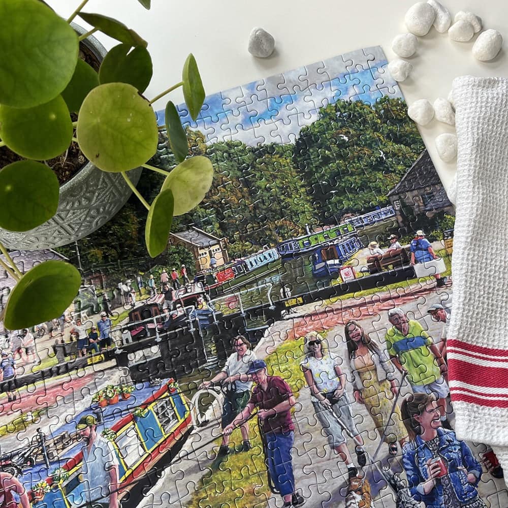 Gibsons - Wiltshire Waterways - Jigsaw Puzzle 1000pc - Image 3