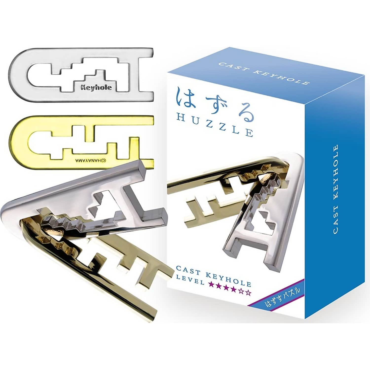 Hanayama - Huzzle Keyhole Level 4 - Cast Puzzle