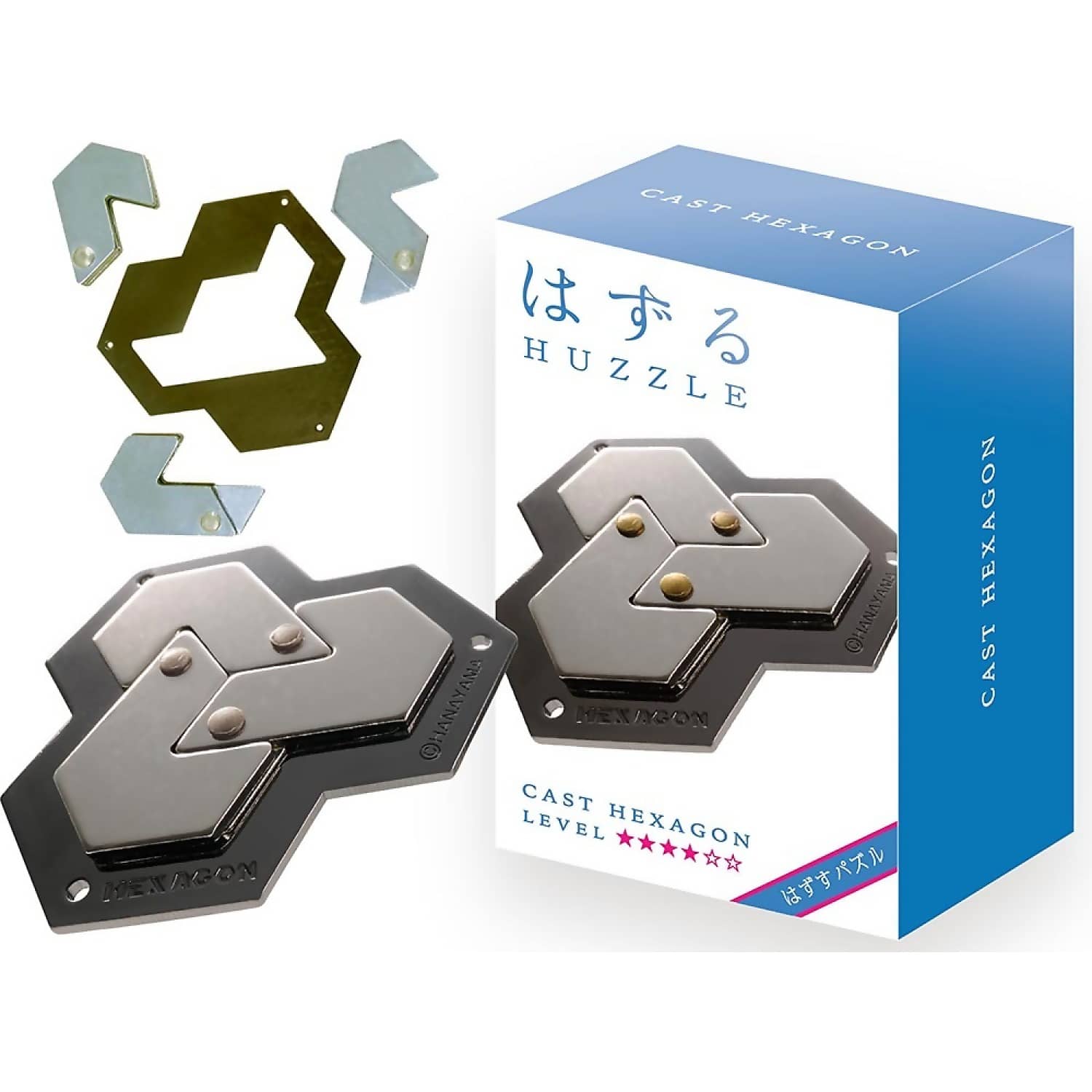 Hanayama - Huzzle Hexagon Level 4 - Cast Puzzle