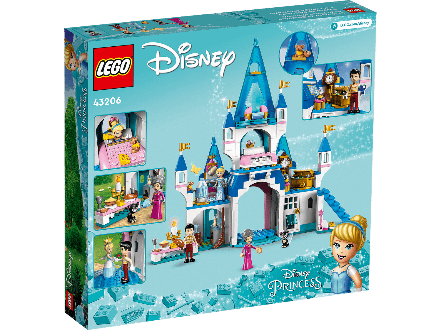 LEGO 43206 Cinderella and Prince Charming's Castle - Disney Princess Frozen - Image 6