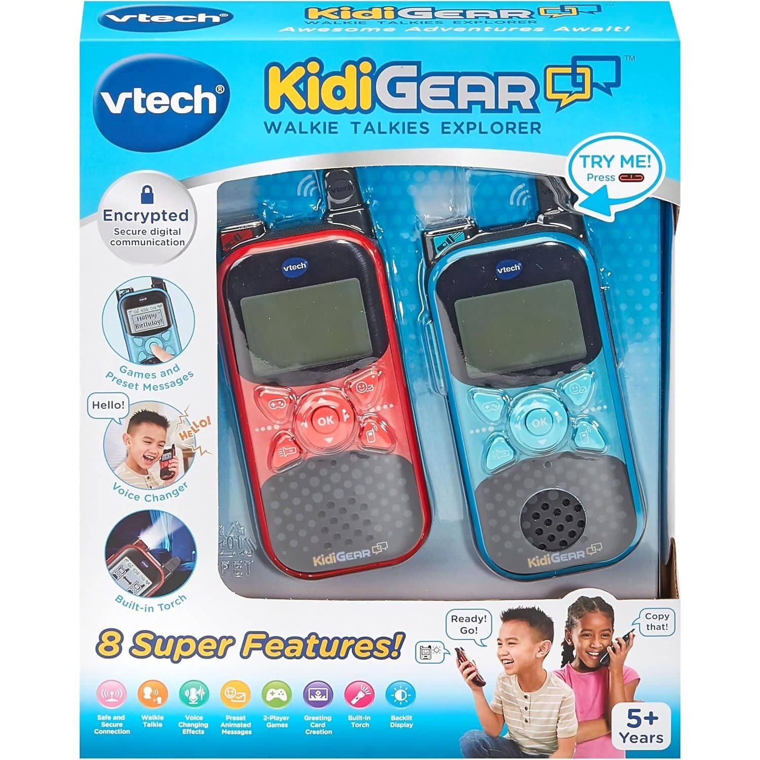 VTech – KidiGear Explorer Two-Way Radio Playset (Blue / Red)
