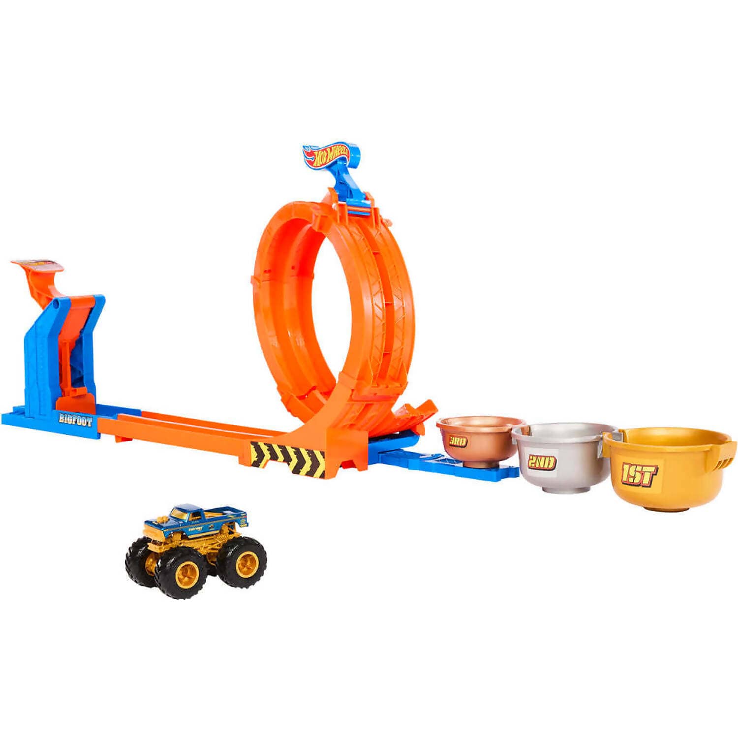 Hot Wheels - Monster Trucks Loop-and-flip Trophy Challenge Playset - Mattel - Image 2