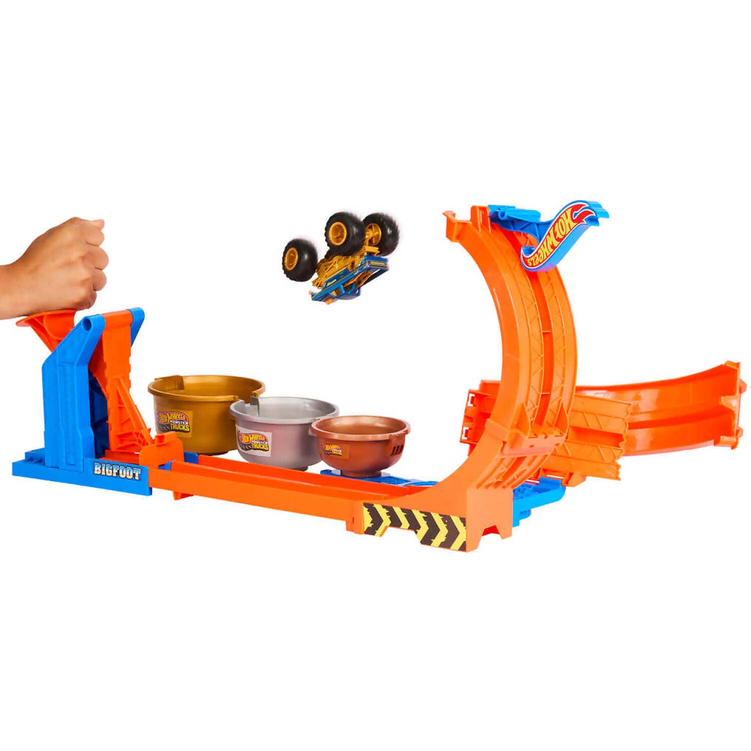 Hot Wheels - Monster Trucks Loop-and-flip Trophy Challenge Playset - Mattel - Image 3
