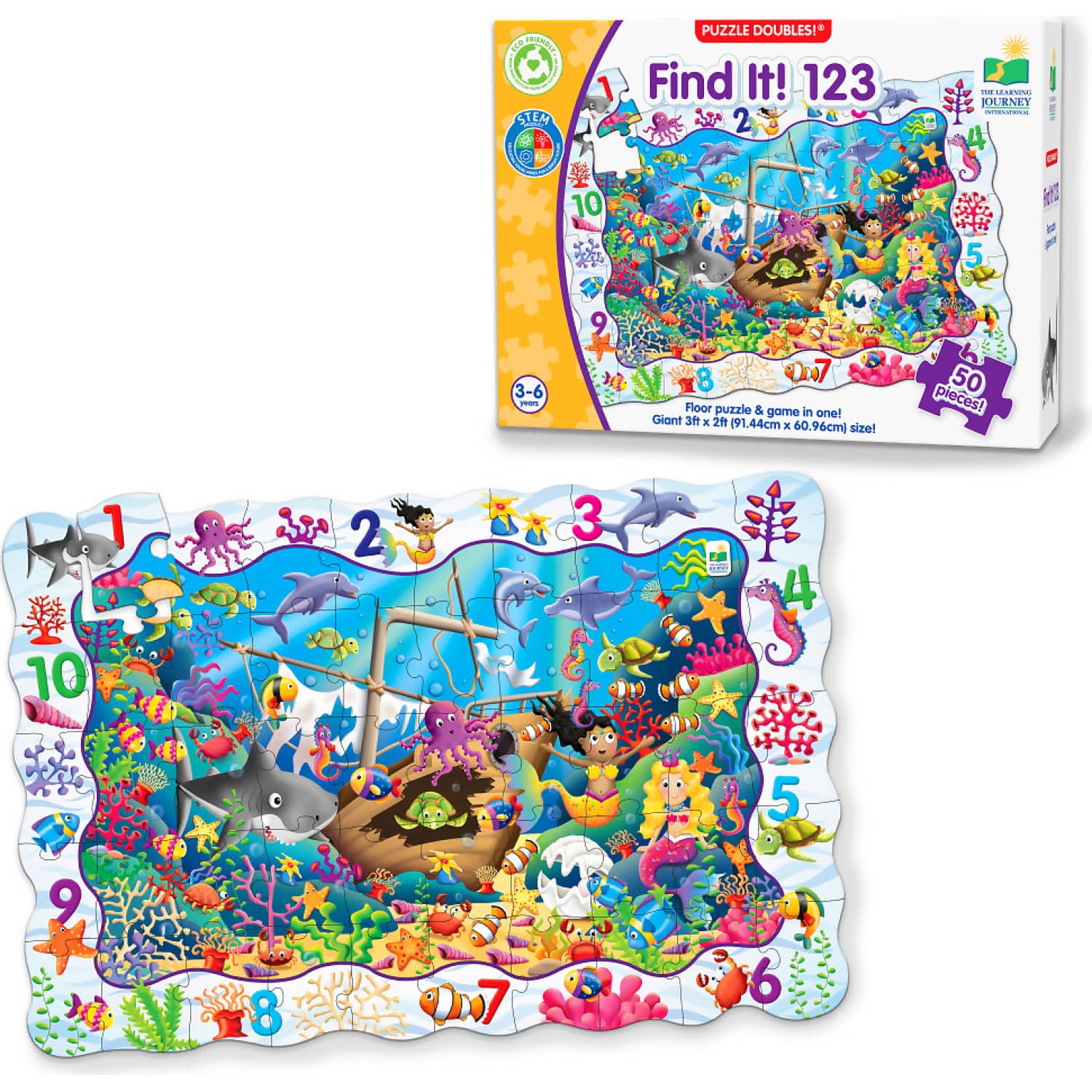 The Learning Journey - Puzzle Doubles! Find It! 123