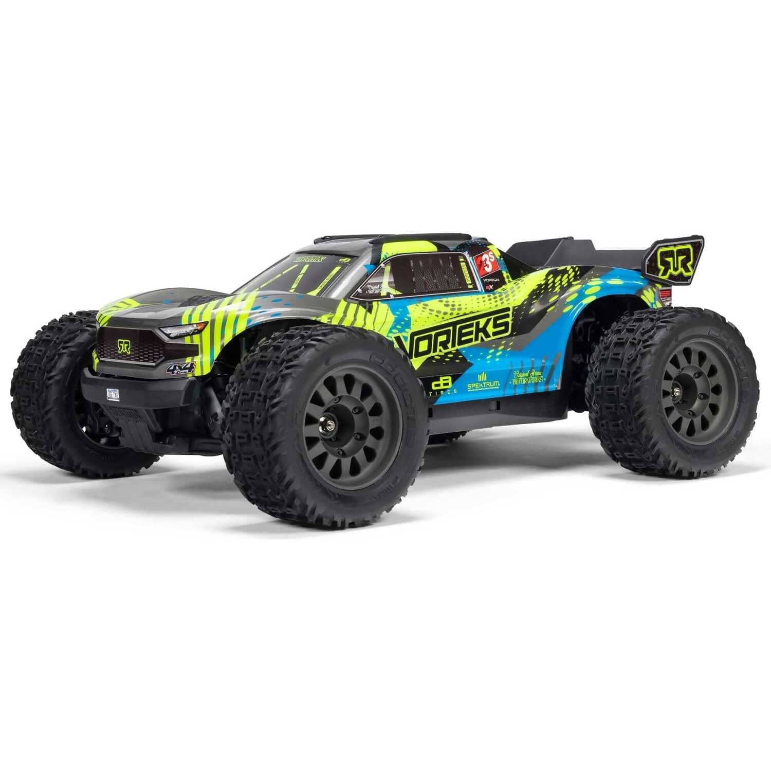 Arrma Vorteks V4 4x4 223s BLX 1:10 RC Brushless Stadium Truck RTR Teal ARA4305V4T2