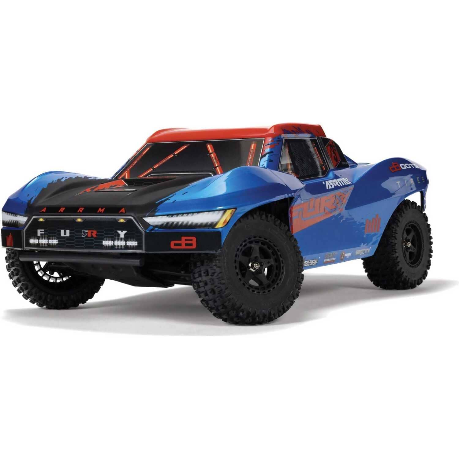 Arrma Fury 1:10 2WD RC Brushless 223s BLX Short Course Truck RTR Blue ARA3521T1