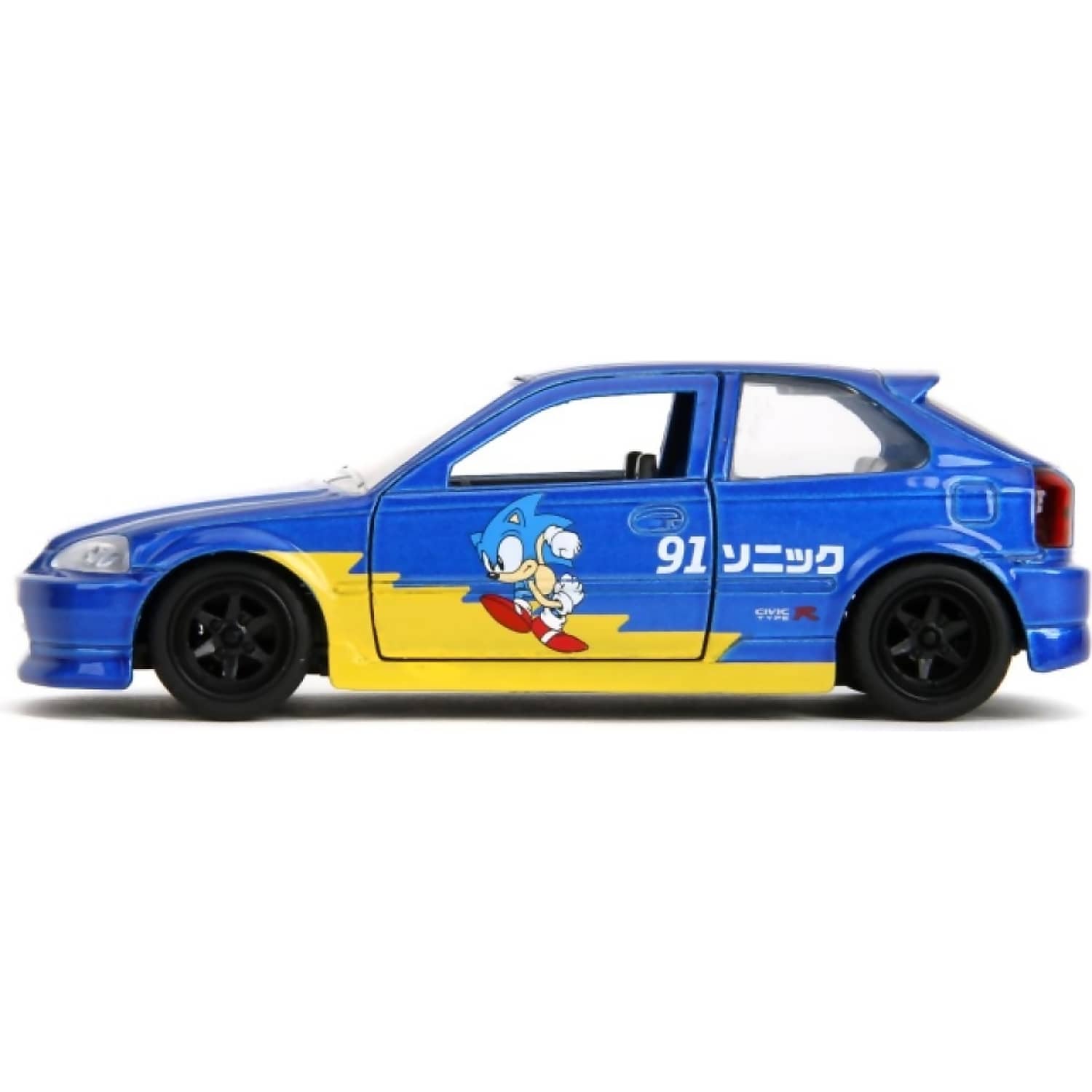 Jada Toys - Sonic The Hedgehog 1997 Honda Civic Type-R 1:32 Scale Diecast Vehicle - Image 2