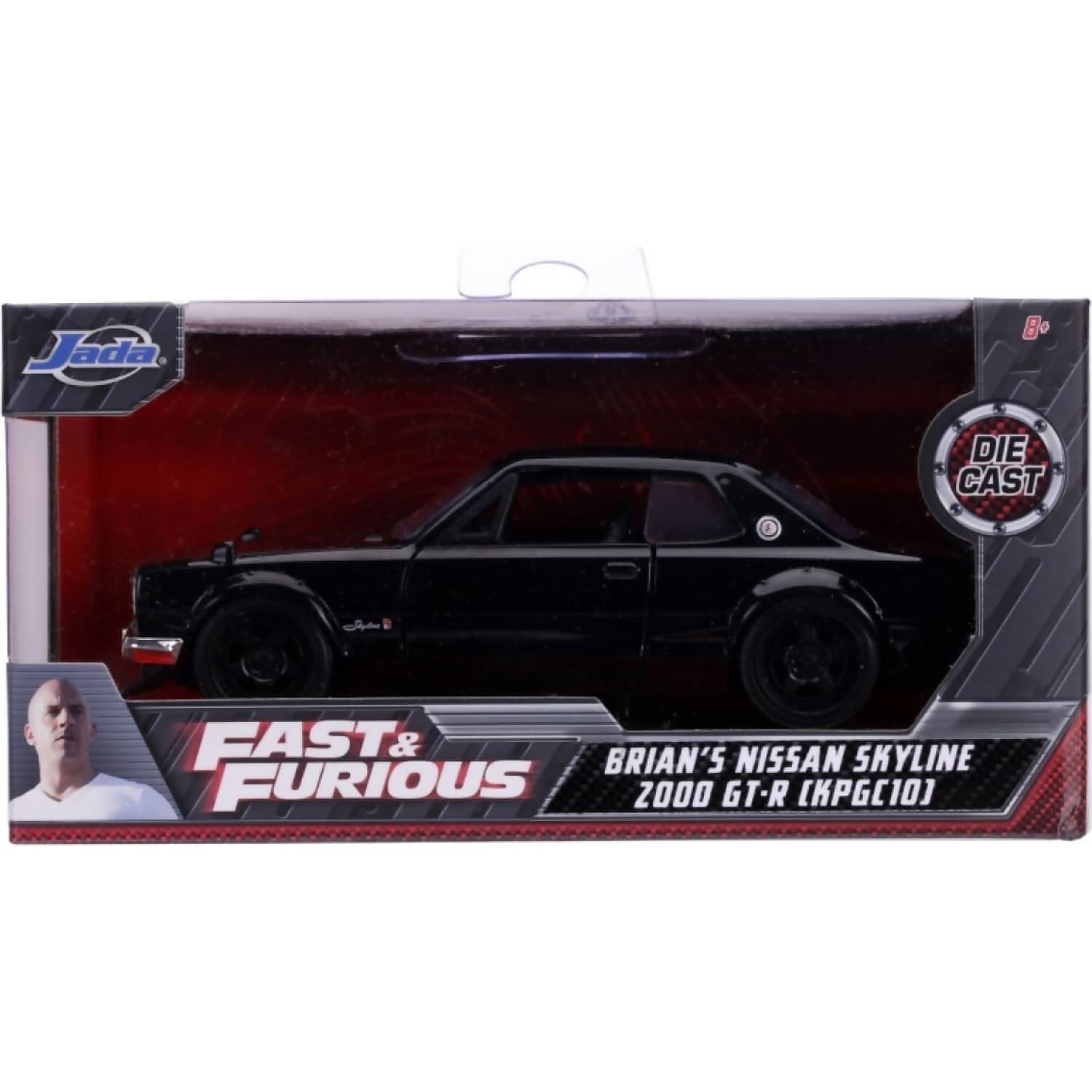 Jada Toys - Fast & Furious - Brian's 1971 Nissan Skyline 2000 GT-R 1:32 Scale Diecast Vehicle - Image 7