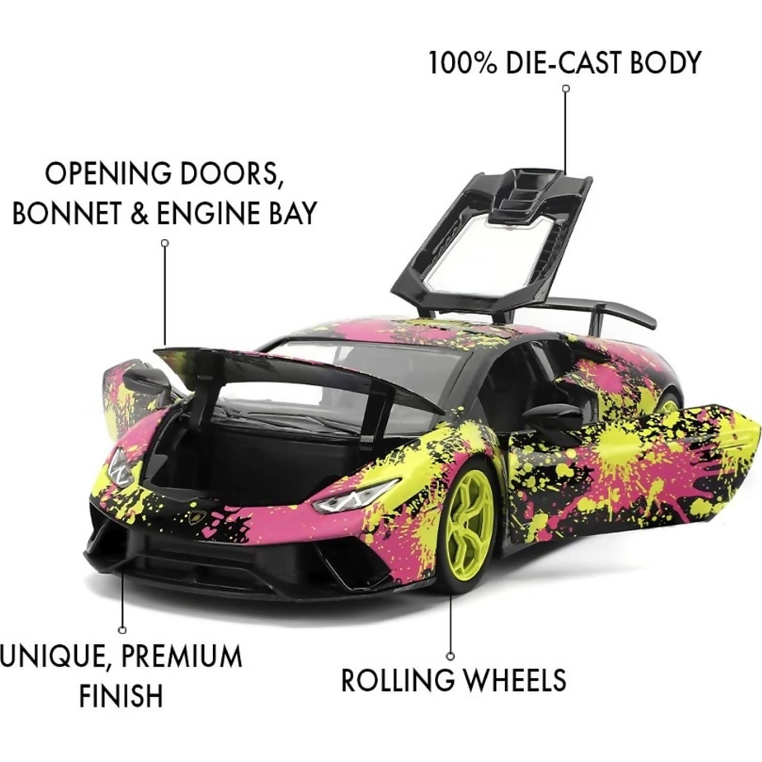 Jada Toys - Pink Slips Lamborghini Huracan Performante 1:24 Scale Diecast Vehicle - Image 8