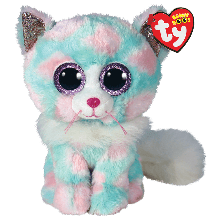 Ty Beanie Boos - Opal - Pastel Cat  23cm Medium