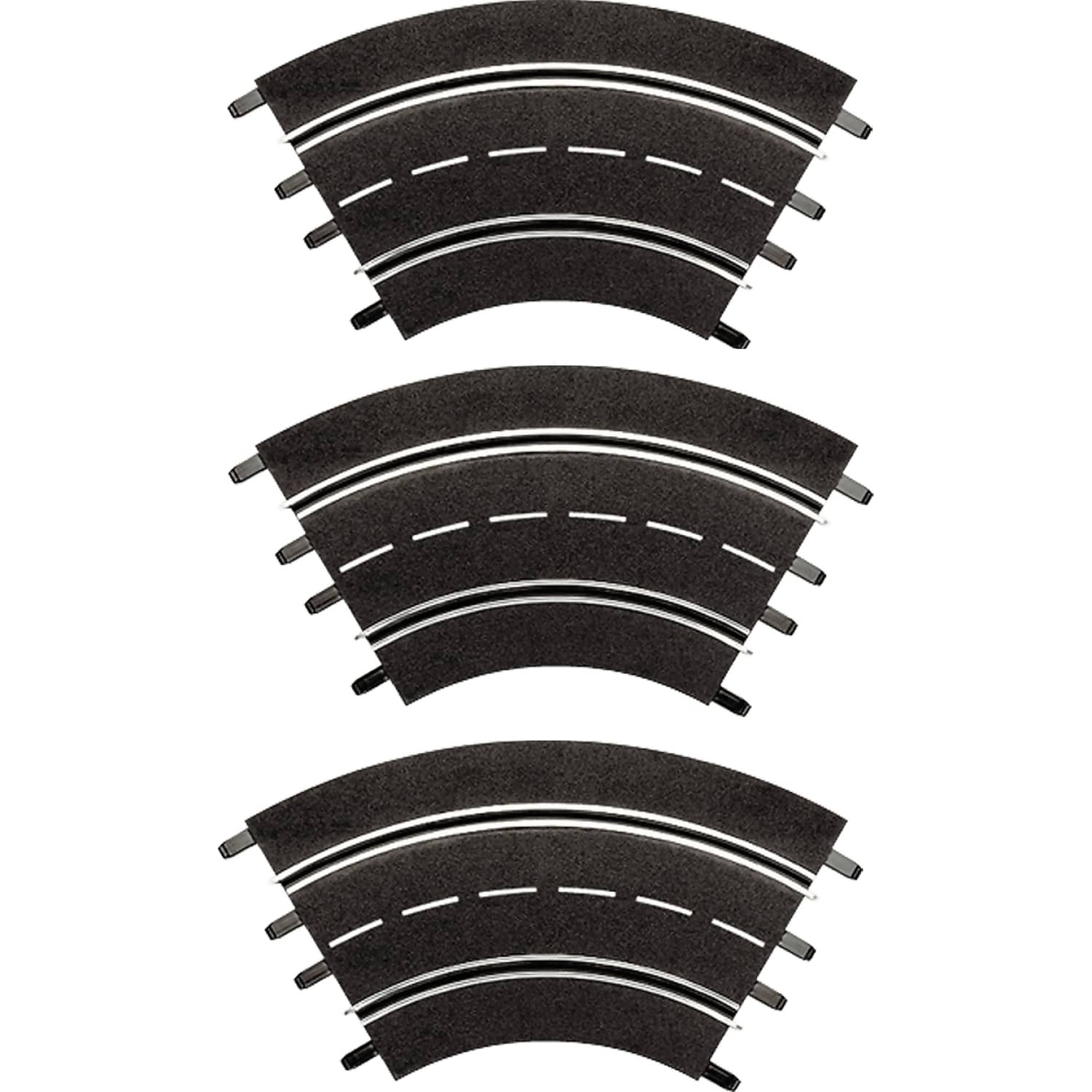 Carrera Digital 1:32 Accessories - Curve 1/60° (3) 3 x track pieces - Slot Car Track Accessories also Suits 1:24 & Evolution