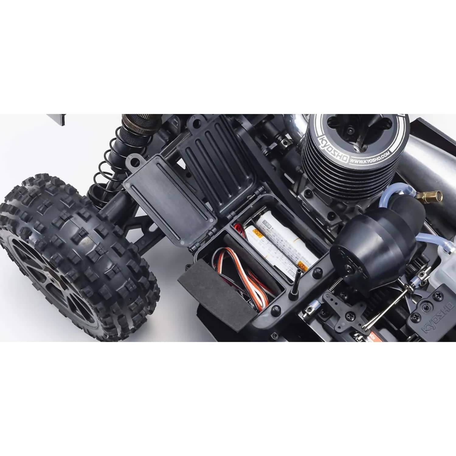 Kyosho - 1/8 GP 4WD RS INFERNO NEO 3.0 RED T5 - Remote Control Racing Buggy - Image 9