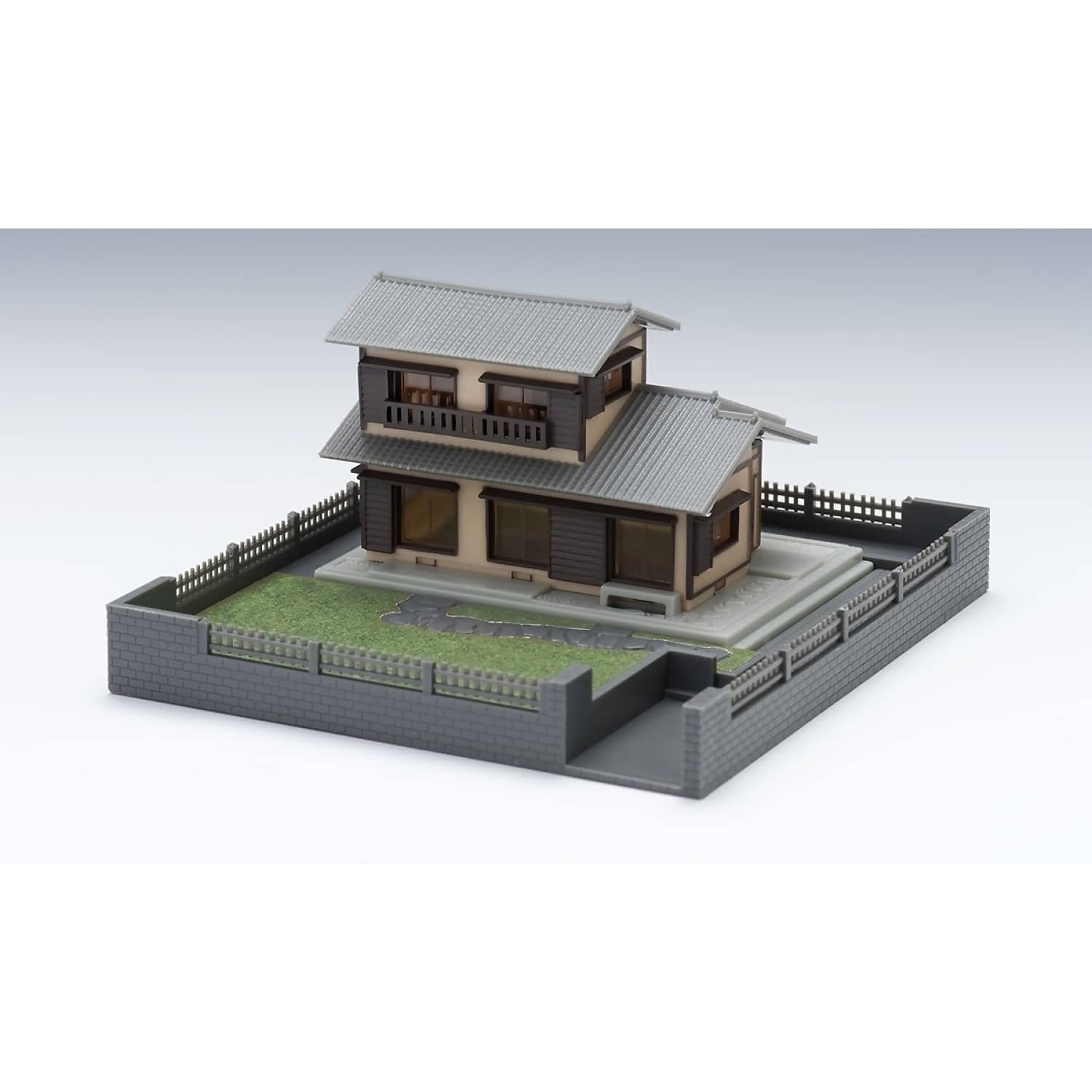 Tomix - Suburban House Grey N Scale - Model Railway Accessory