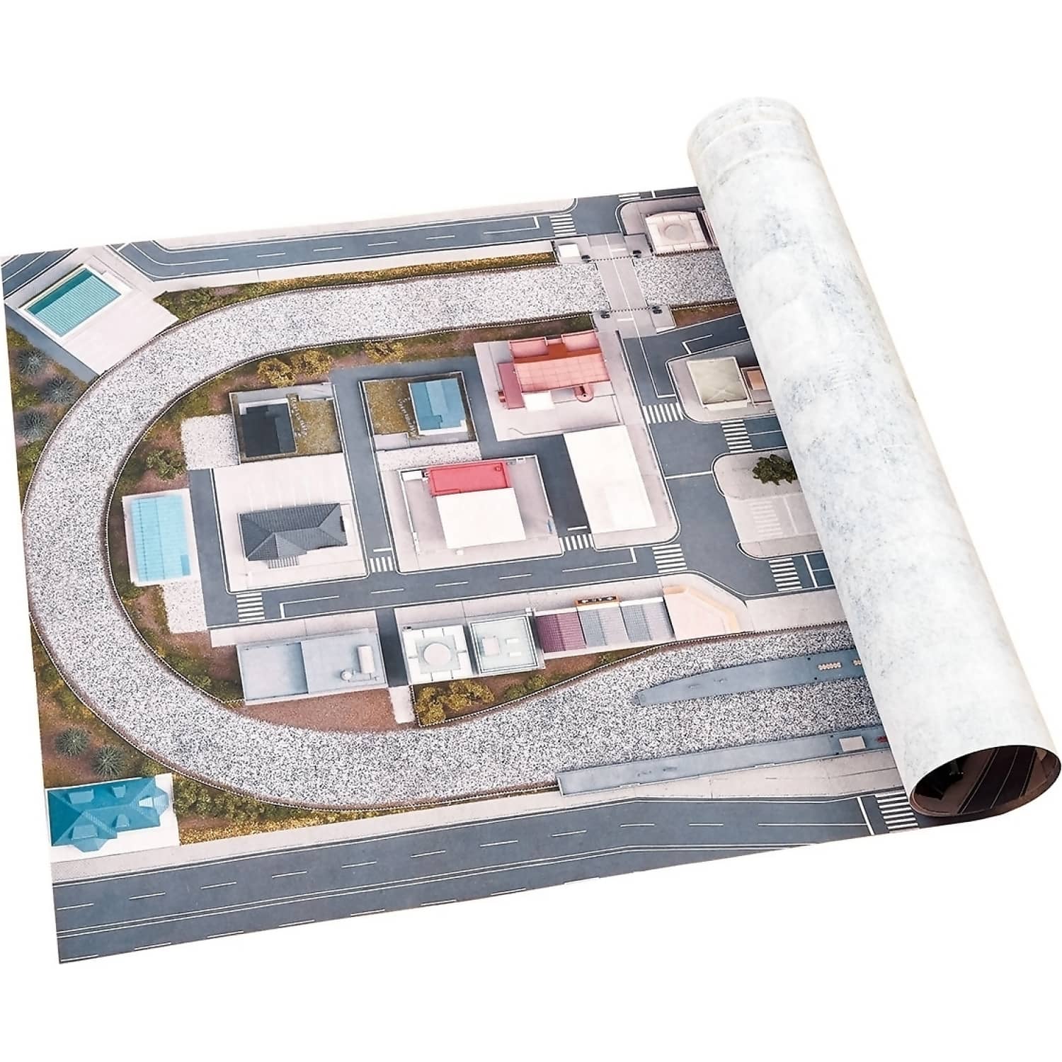 Tomix - Panorama Layout Mat Town N Scale - Model Railway Accessory