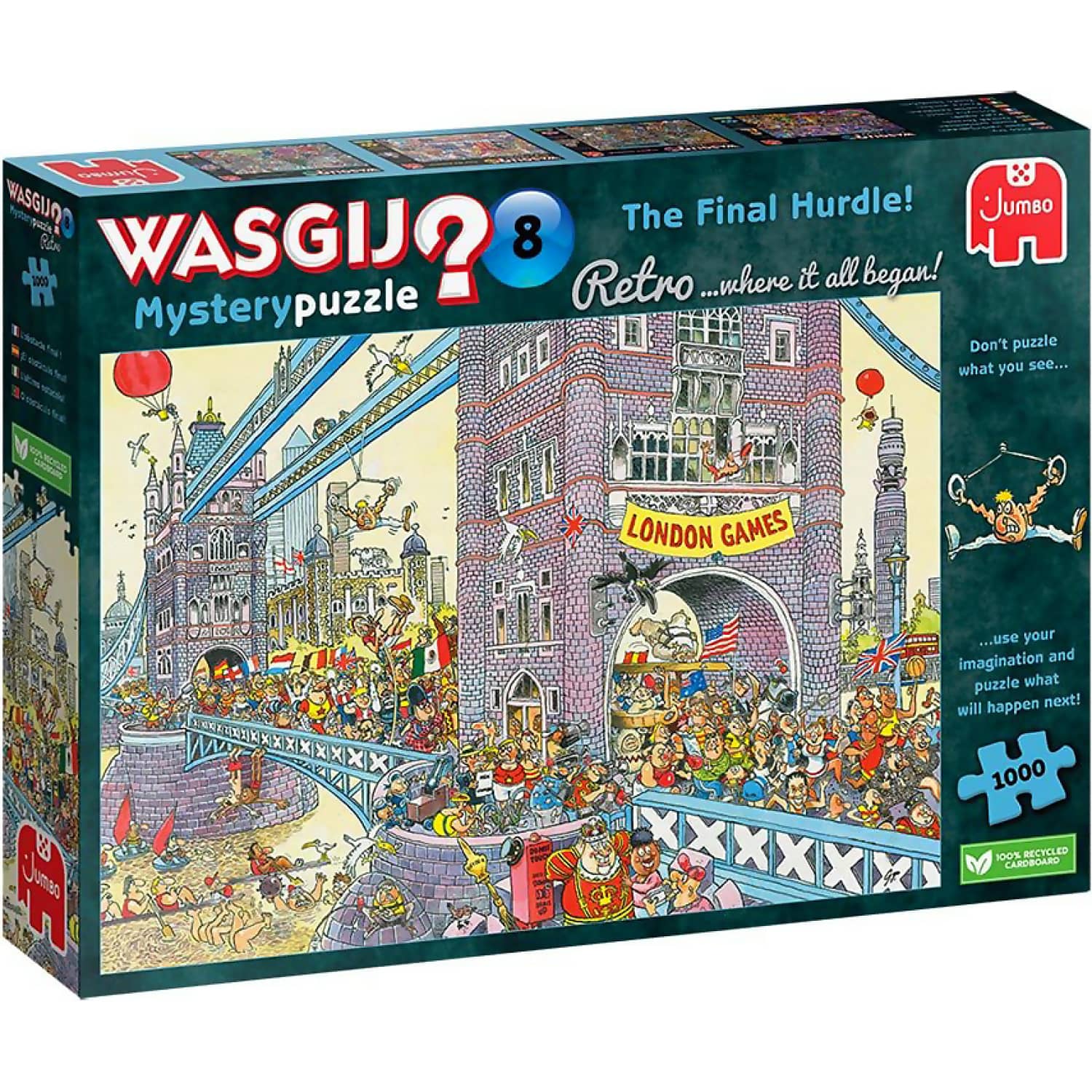 Wasgij? - Retro Mystery No.8 The Final Hurdle! Jigsaw Puzzle 1000pc
