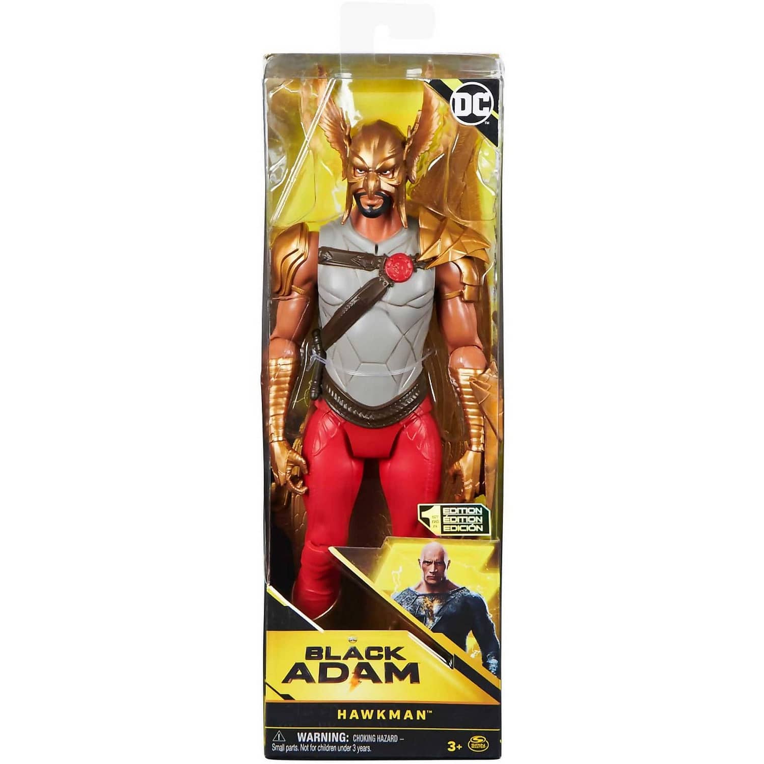 Dc - Hawkman 12-inch Action Figure Black Adam Movie Collectible Kids Toys For Boys And Girls Ages 3 And Up