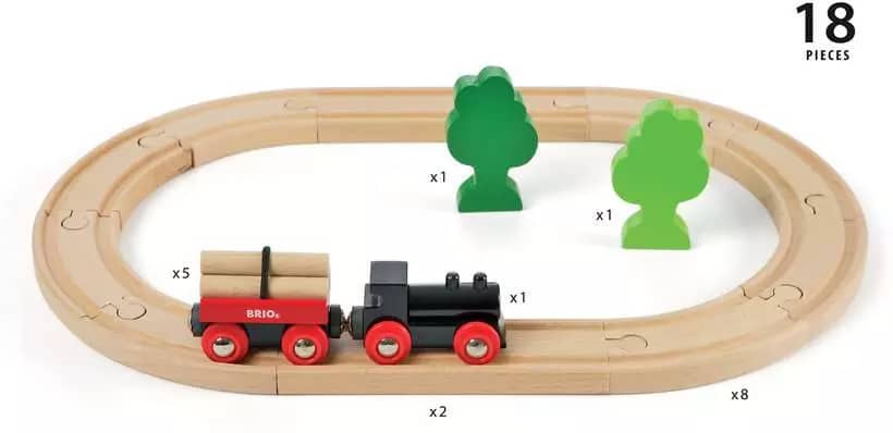 Brio Classic - Wooden Little Forest Train Set 18pce - Image 2