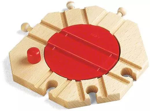 Brio World - Wooden Train Tracks Mechanical Turntable - Image 2