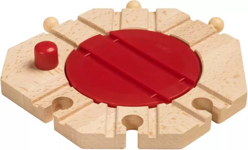 Brio World - Wooden Train Tracks Mechanical Turntable - Image 4