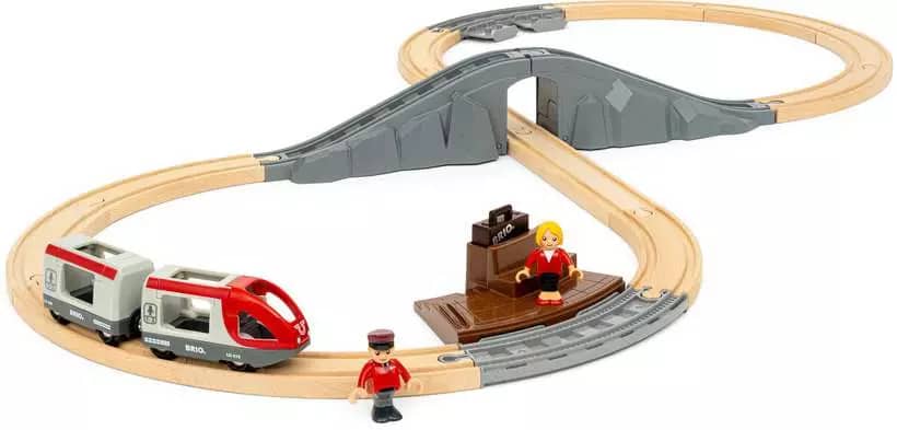 Brio World - Wooden Train Set Starter Travel Train Set 22pce - Image 2