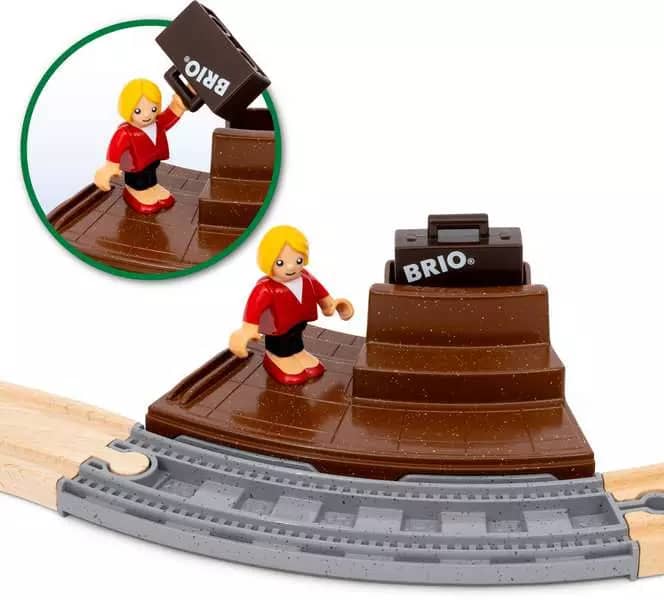 Brio World - Wooden Train Set Starter Travel Train Set 22pce - Image 7