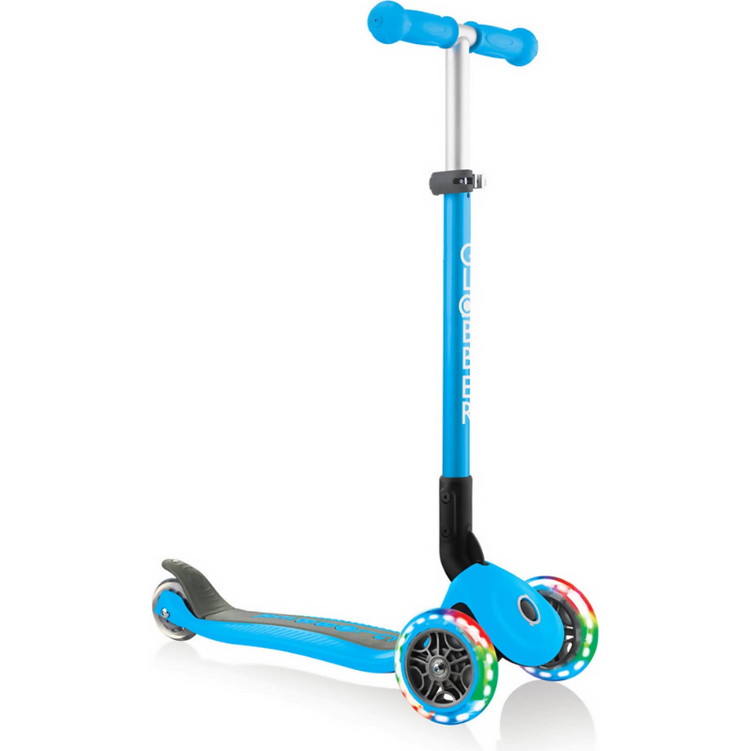 Globber - Primo Scooter Foldable Lights - Sky Blue