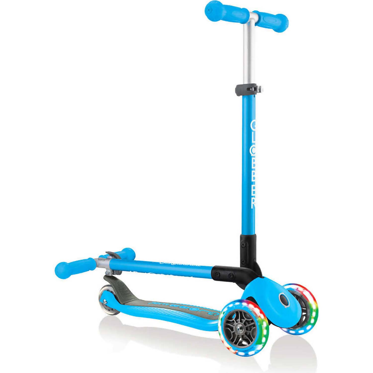 Globber - Primo Scooter Foldable Lights - Sky Blue - Image 2